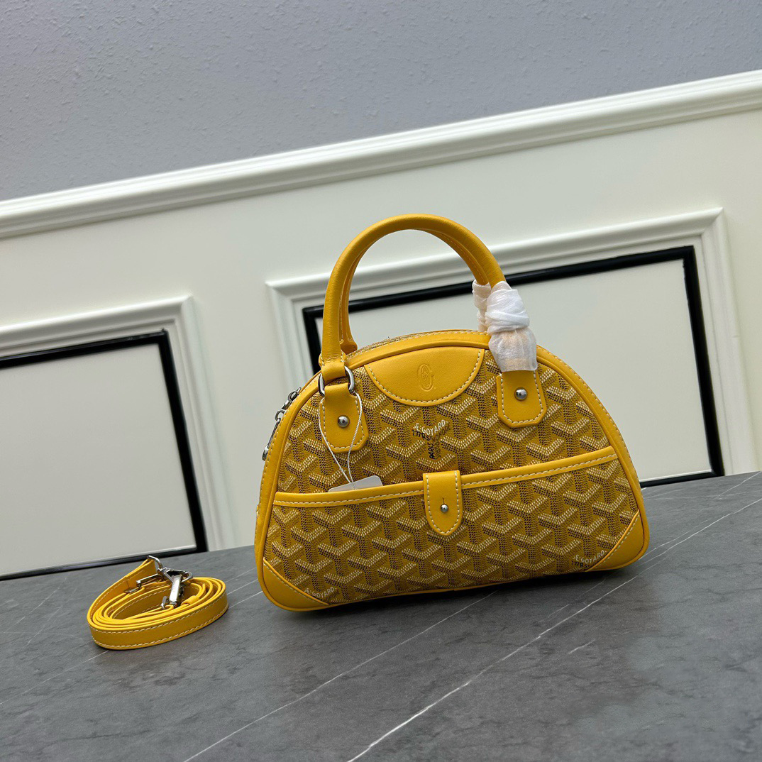 Goyard vintage bowling handbag