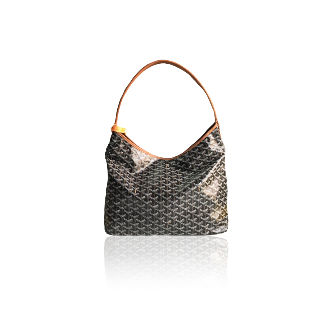 Goyard hobo boheme black tan