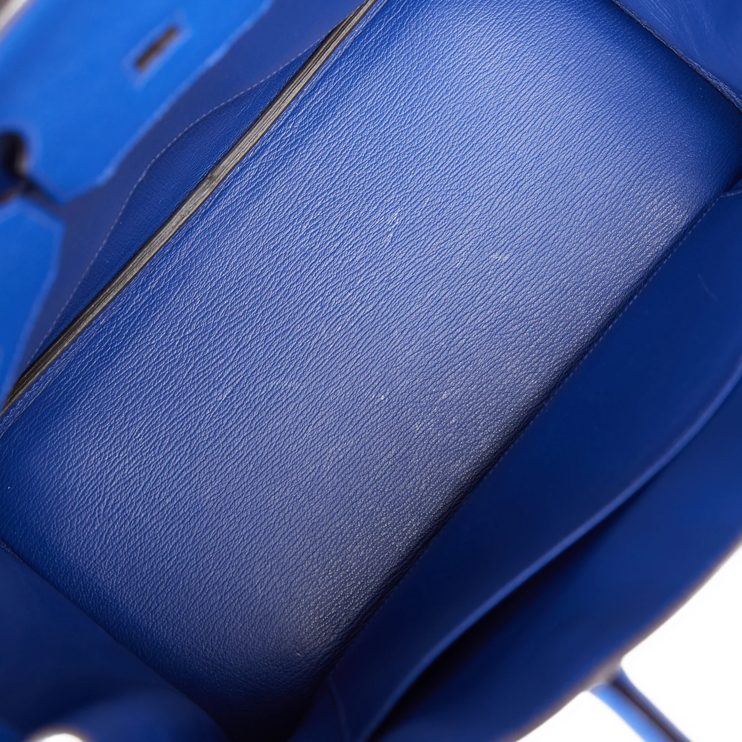 Pre-owned Hermes Birkin 35 Bleu Electric Togo Palladium Hardware