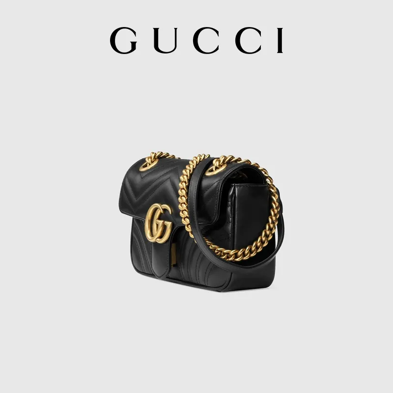 G Marmont Matelass Black Mini Bag