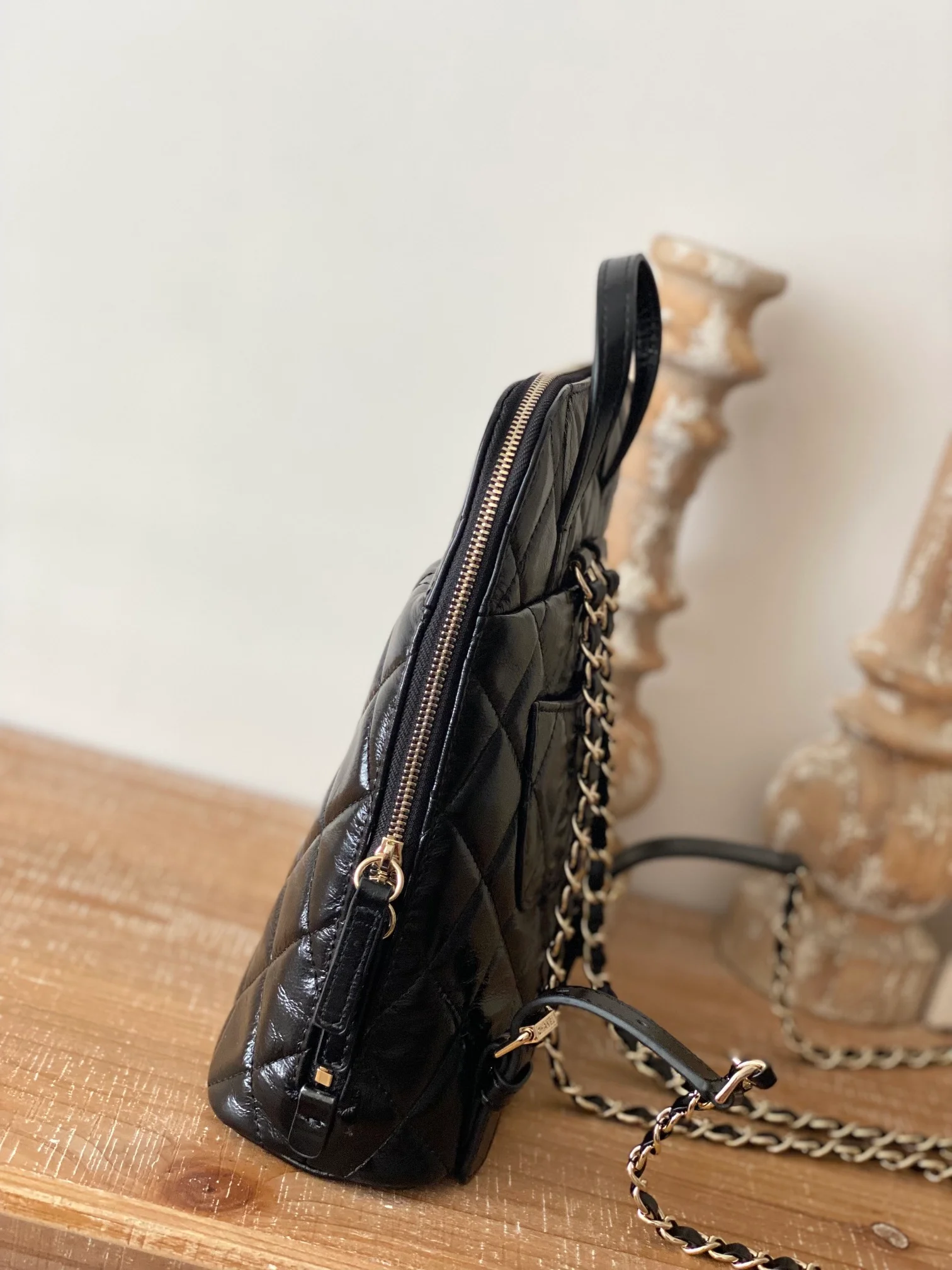 Chanel Rucksack Backpack Black Bag For Women 21cm/8in