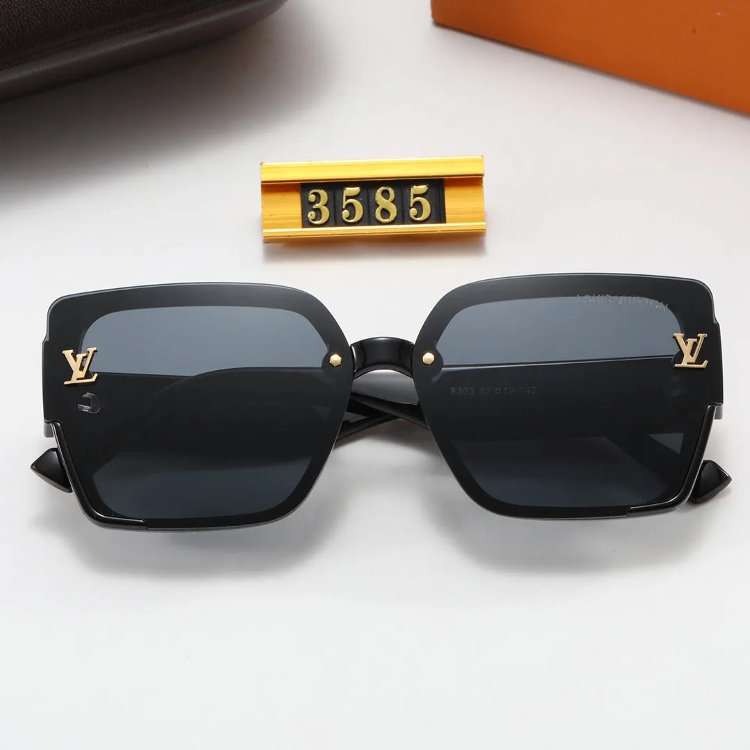 5-color fashion four-leaf clover print temple polarized sunglasses