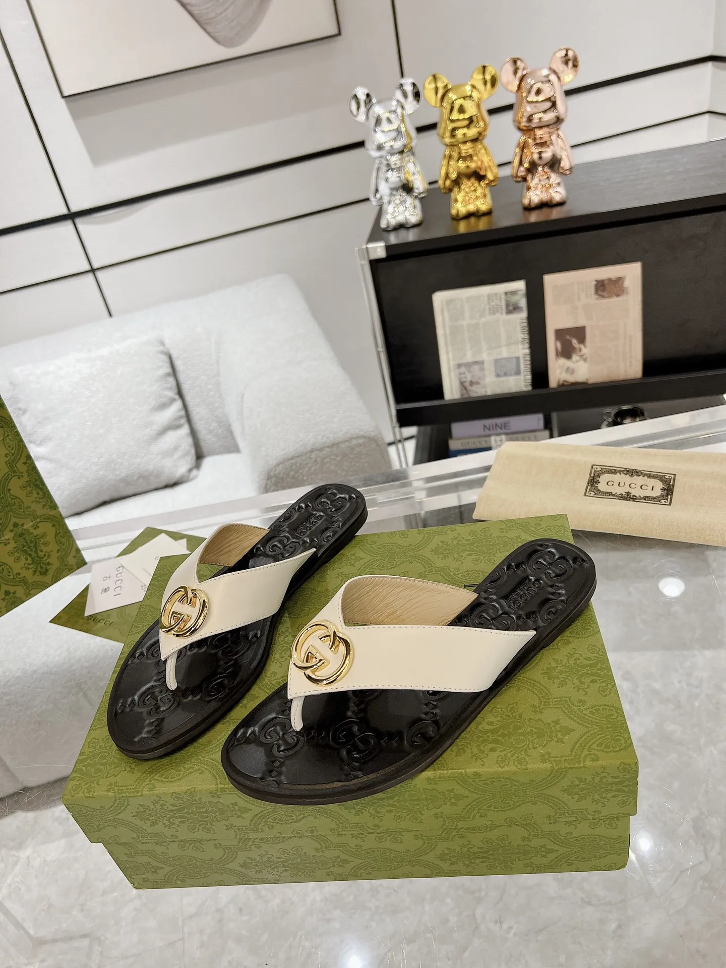 GG new arrival men and women slippers