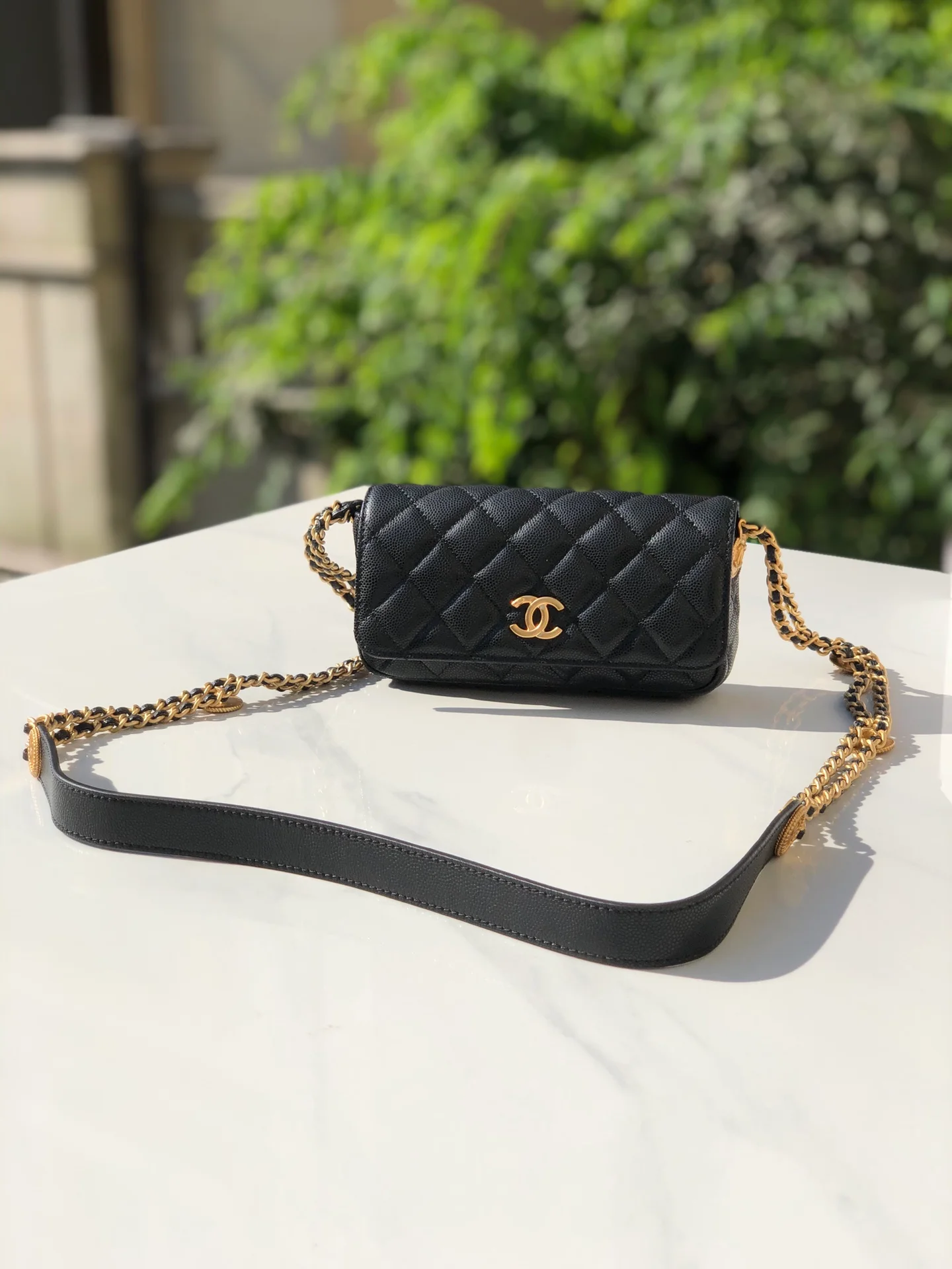 Chanel Small Flap Bags Gold Hardware Black For Women, Women’s Handbags, Shoulder Bags 7.5in/19.2cm