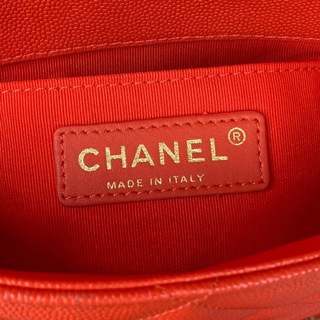 Chanel Mini Flap Bag With Top Handle Gold Hardware Red For Women, Women’s Handbags, Shoulder Bags 7.9in/20cm AS2431