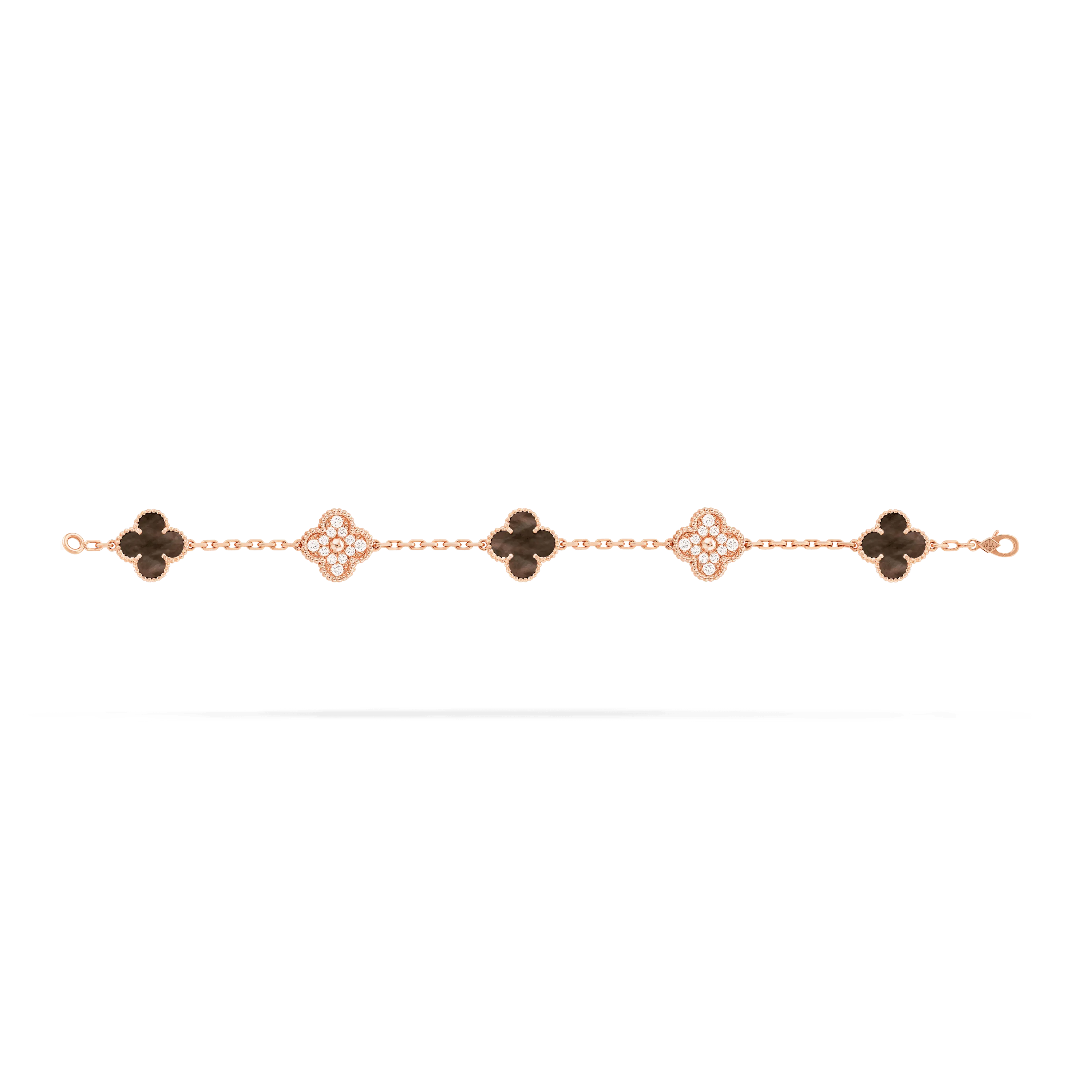 Van Cleef & Arpels Vintage Alhambra Five Motifs Pearl Bracelet
