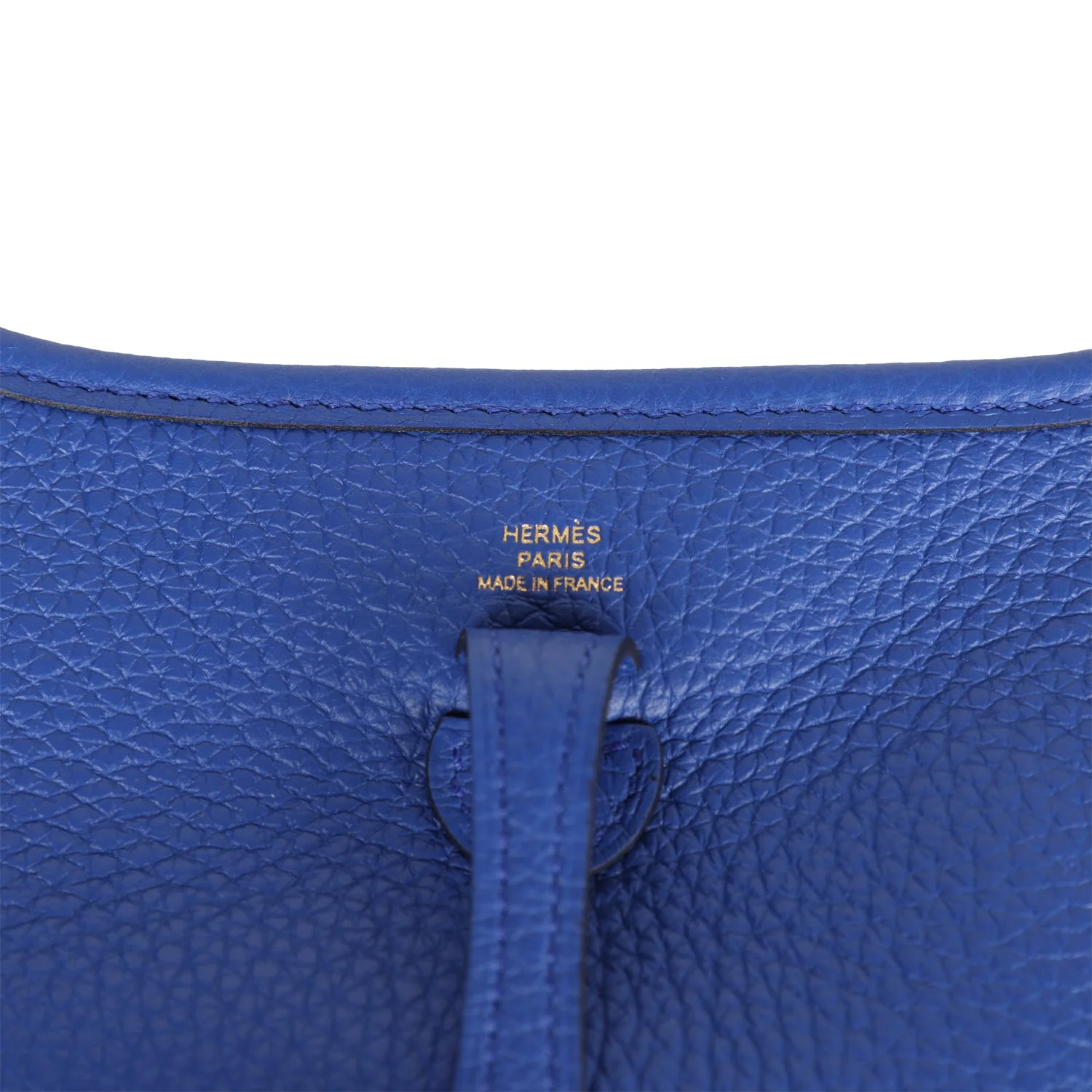 Hermes Evelyne TPM Bleu Royal Clemence Gold Hardware