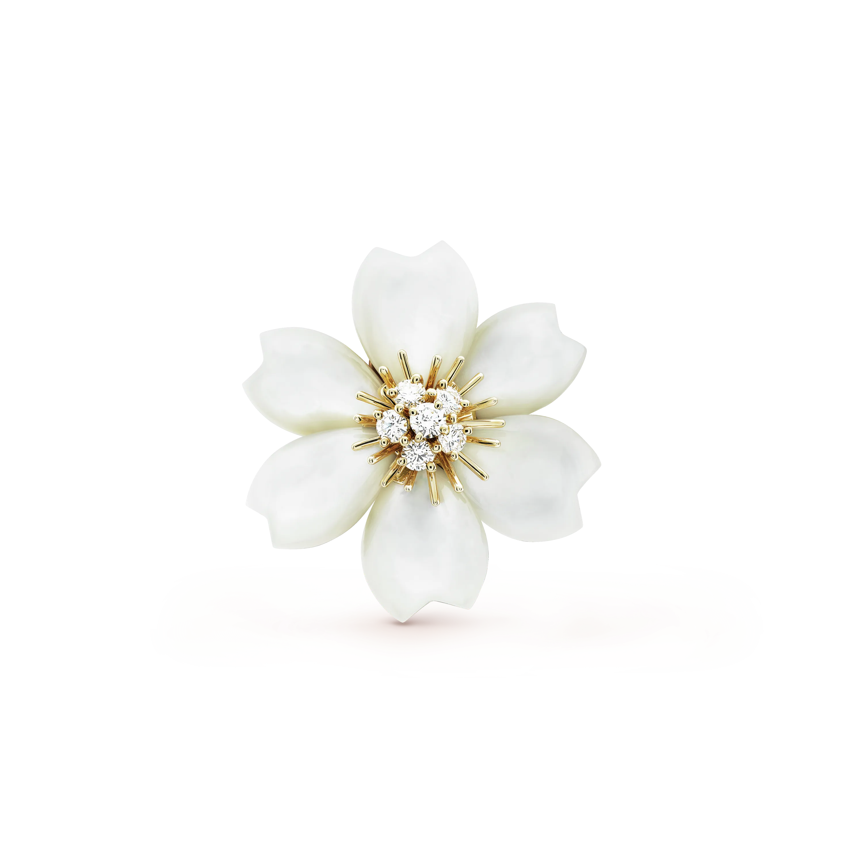 Rose de Noël clip pendant, small model