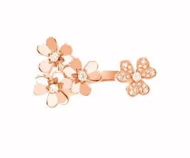 Frivole Between the Finger ring rose gold, Diamond