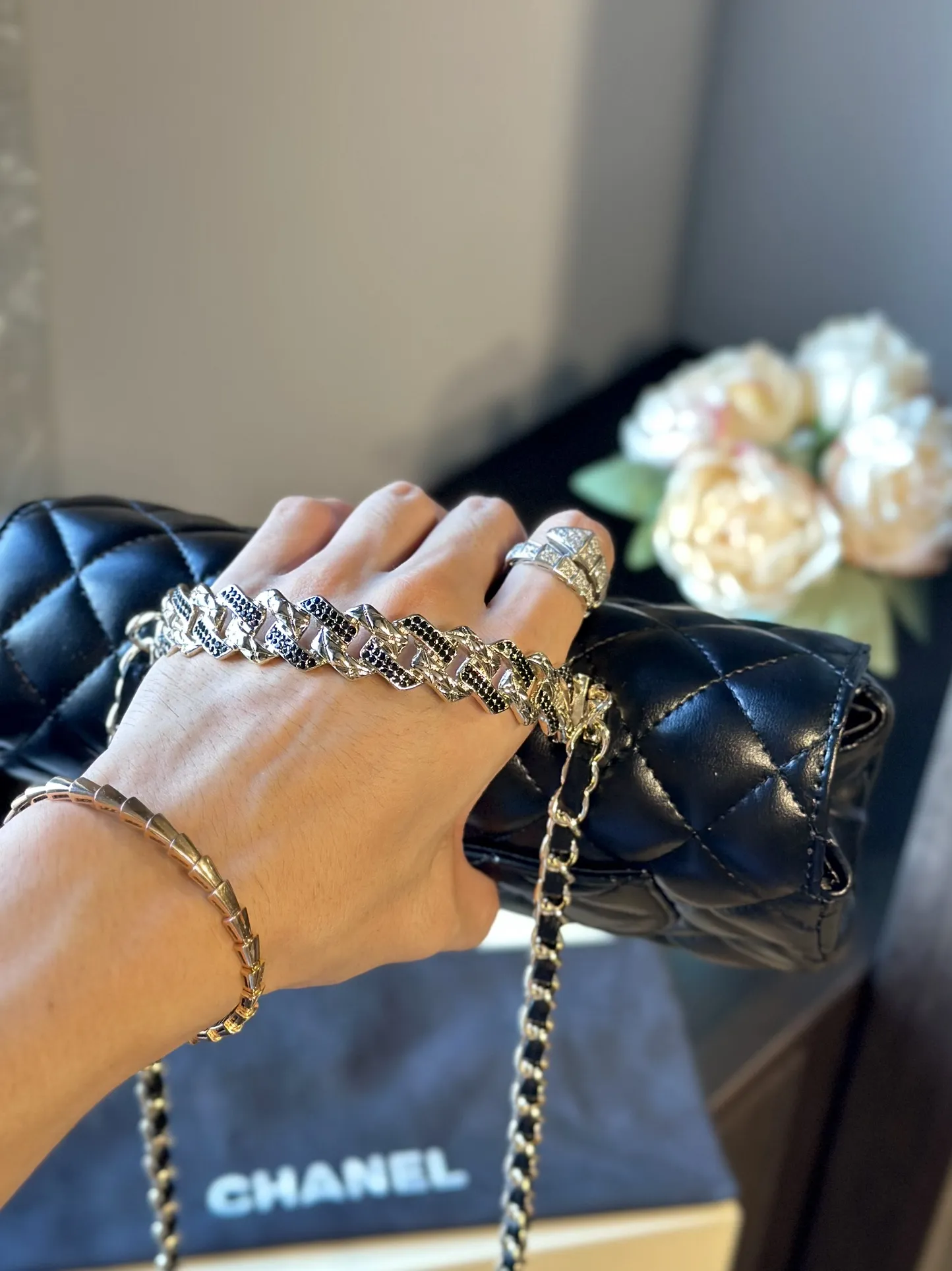 Lambskin Quilted Mini Rectangular Flap Bag