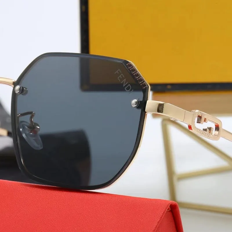 5-color fashionable FF letter polarized sunglasses