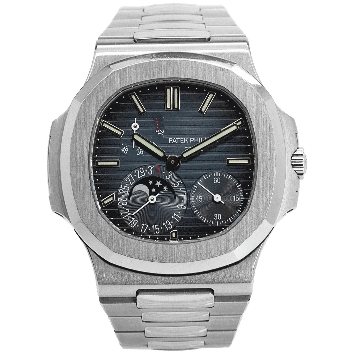 Nautilus 5712/1A-001 Blue Dial Moon Phases Steel 40mm