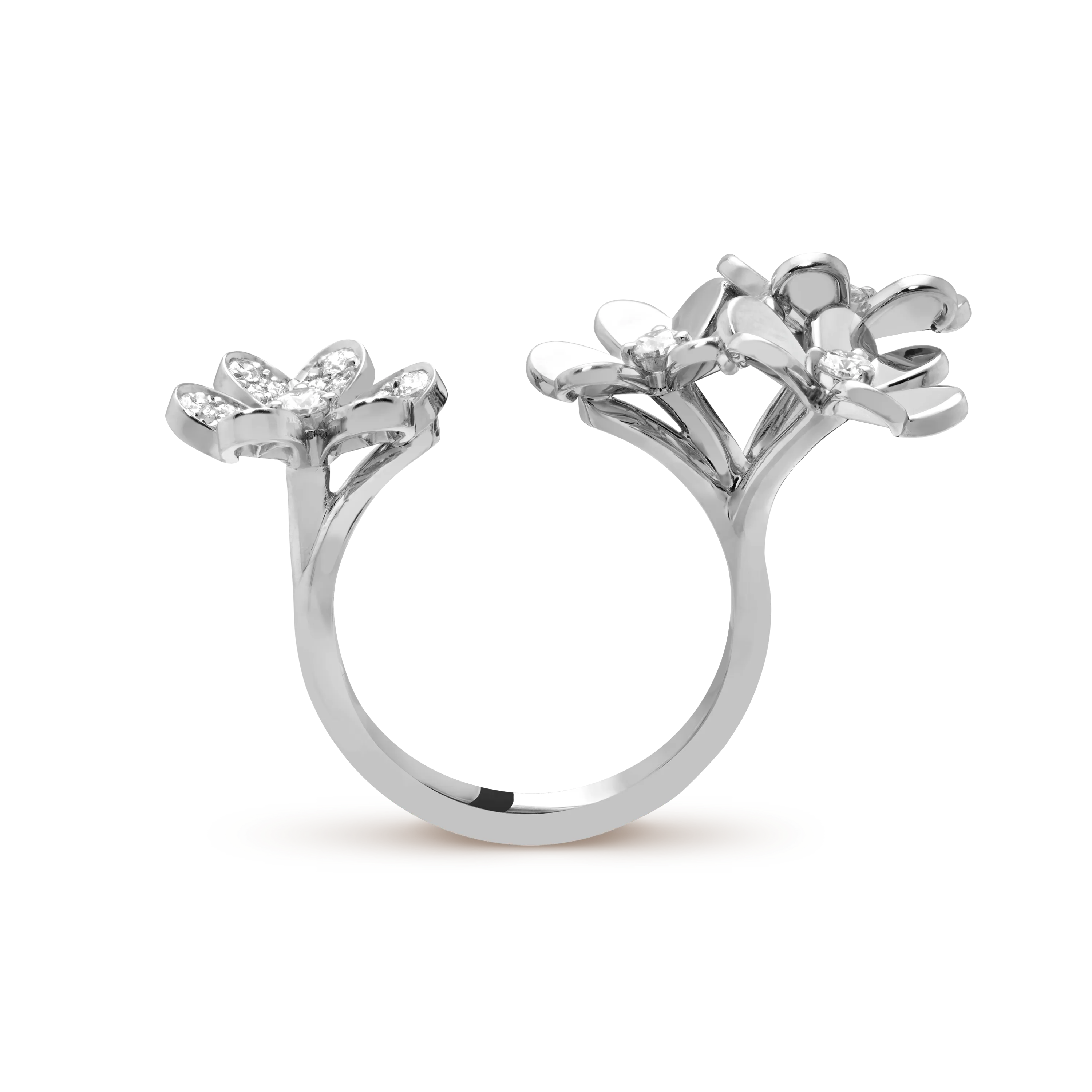 Frivole Between the Finger ring white gold, Diamond