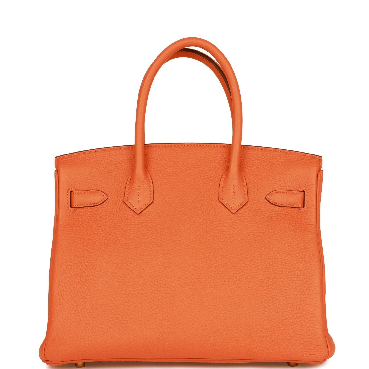 Hermes Birkin 30 Orange Clemence Gold Hardware
