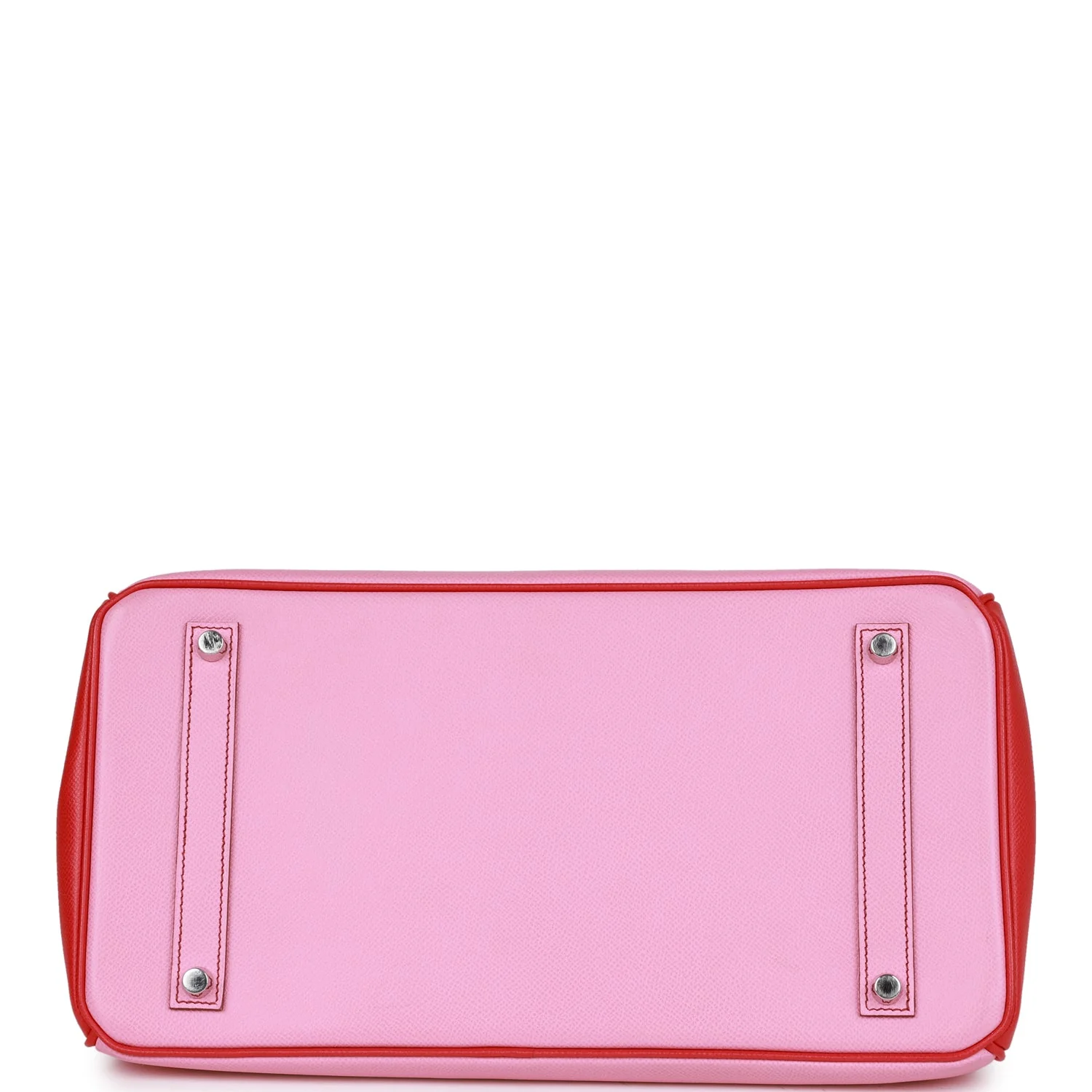 Pre-owned Hermes Special Order (HSS) Birkin 35 Bubblegum and Bougainvillea Epsom Palladium Hardware