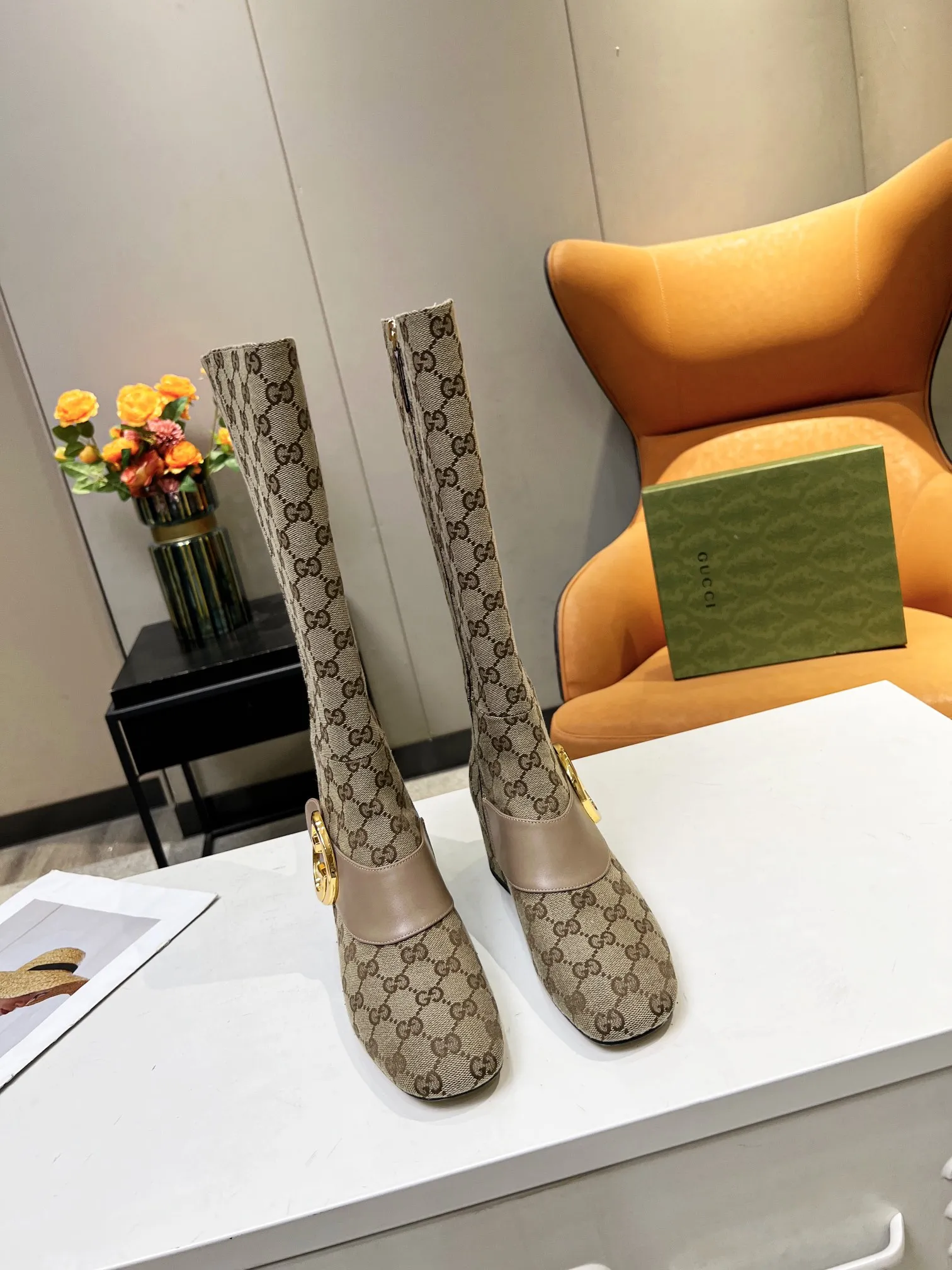 GG women boots heels 5.5 cm