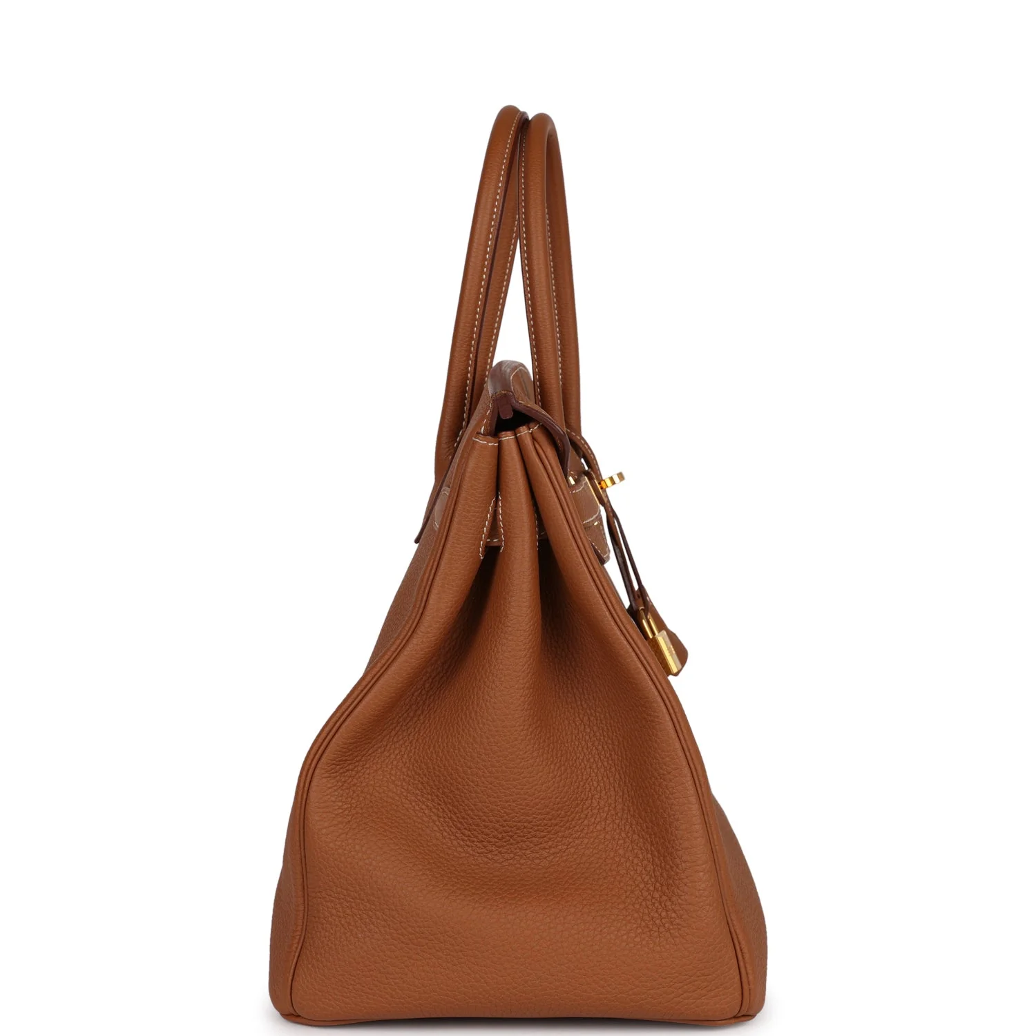 Pre-owned Hermes Birkin 35 Gold Togo Gold Hardware