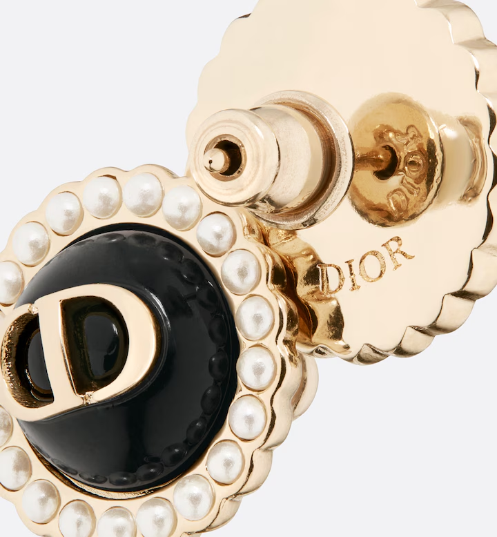 Petit CD Baroque Stud Earrings