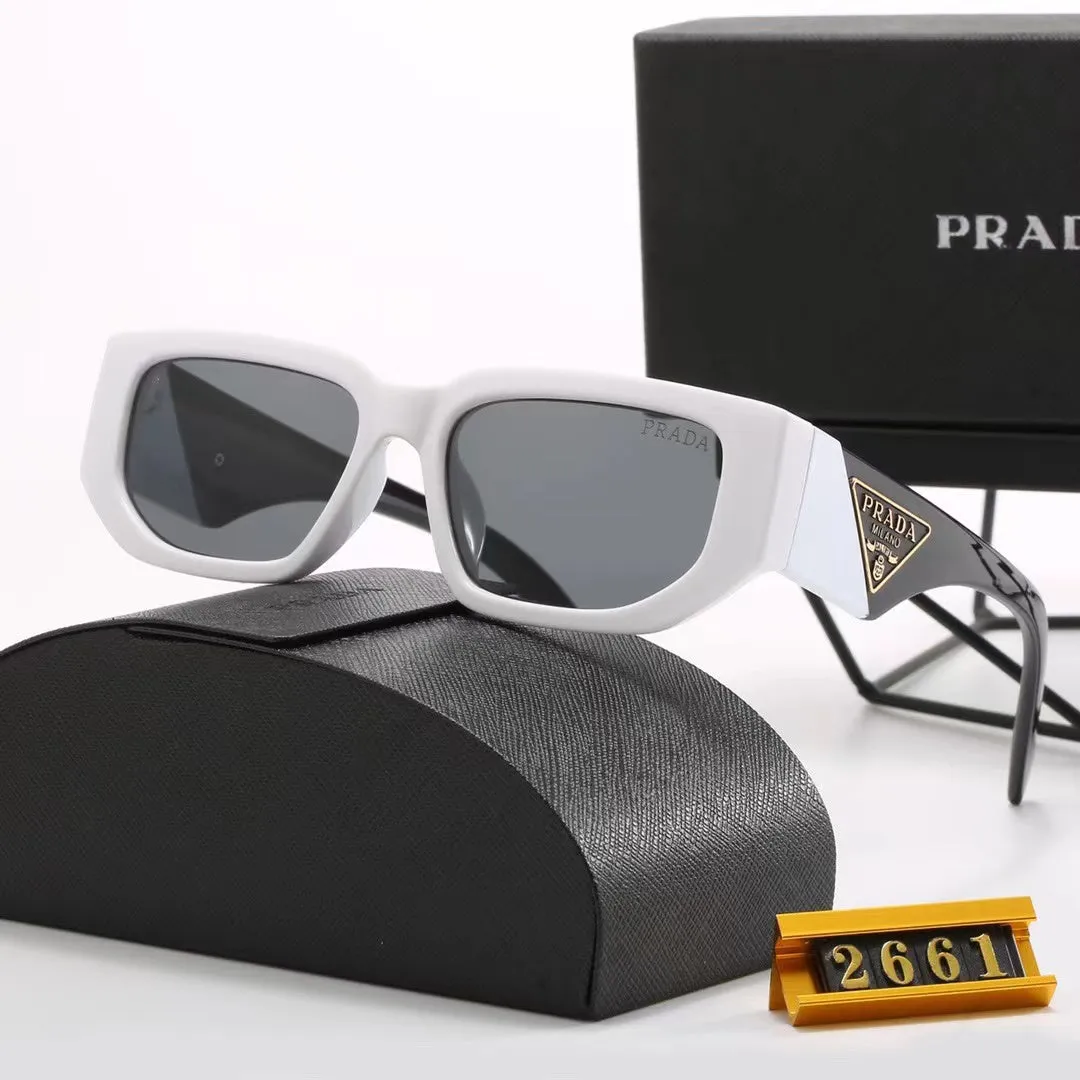 6-color fashion PA letter double color temple sunglasses