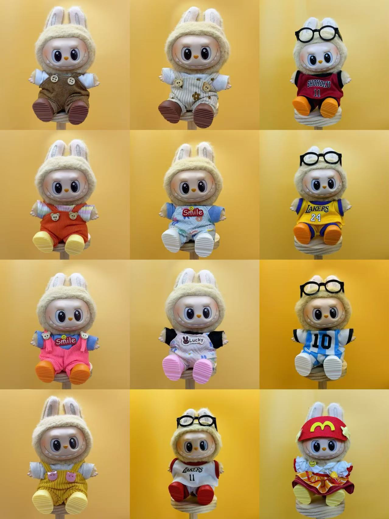 Labubu Brand Co-Branded Styles - 1 Random (Doll + Clothing)