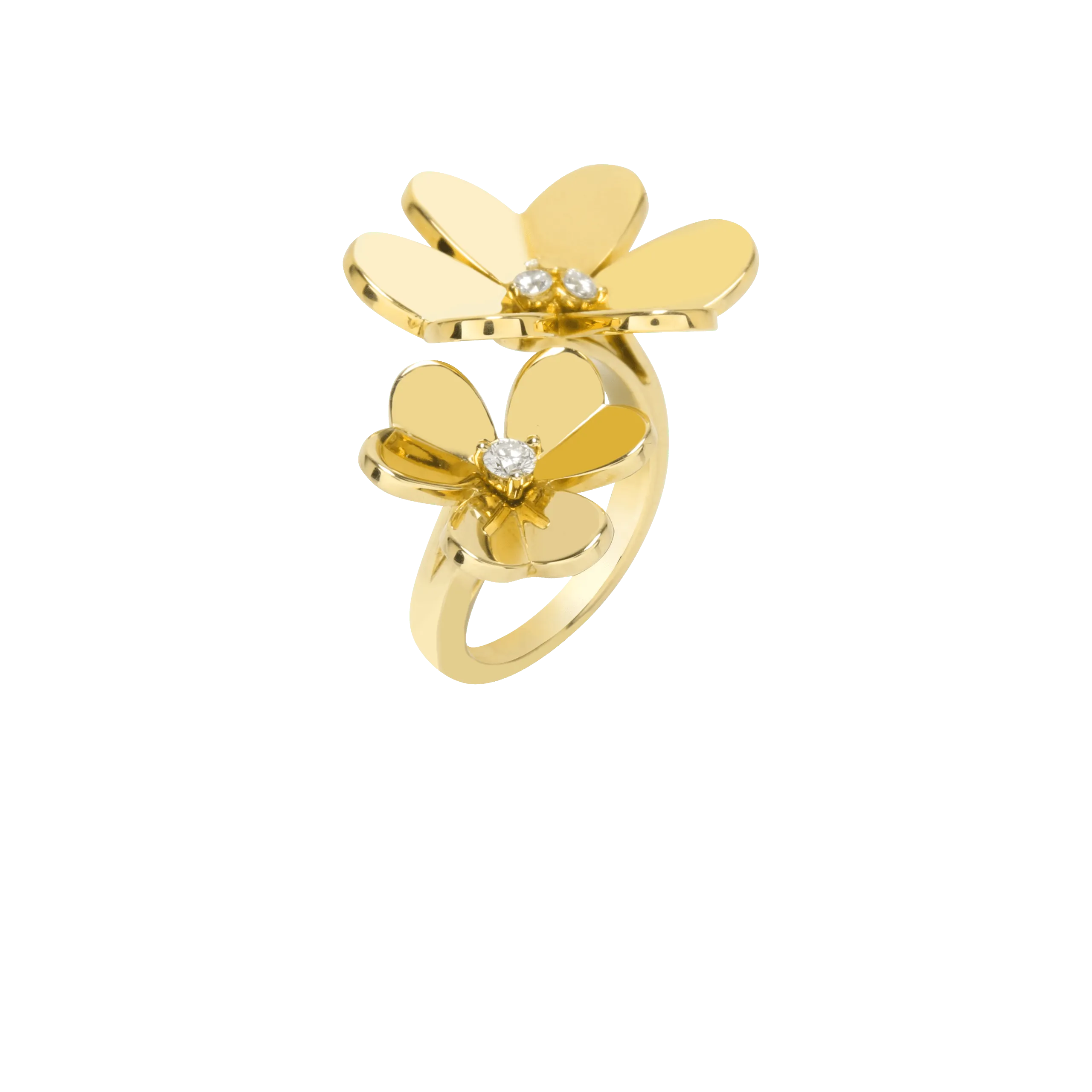Frivole Between the Finger Ring yellow gold, Diamond