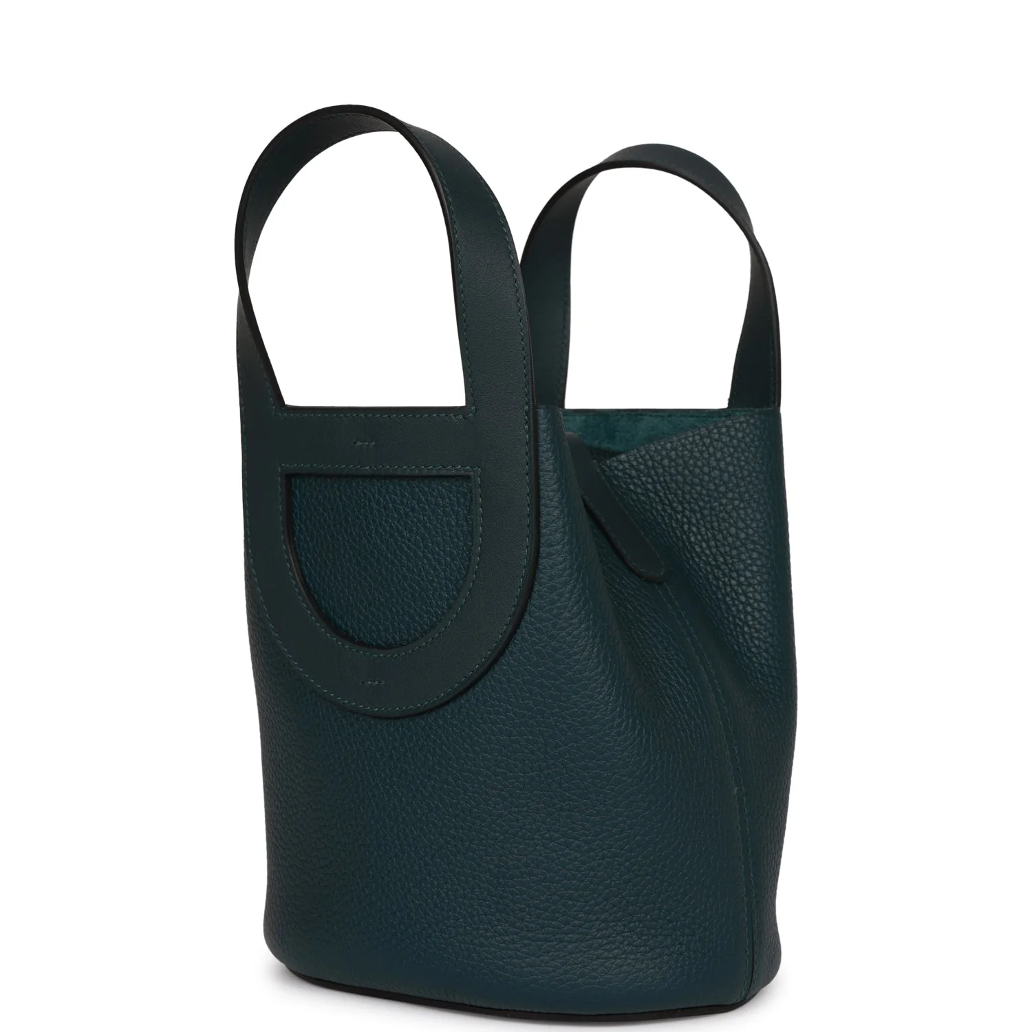 Hermes In-The-Loop 18 Vert Cypress Clemence and Swift Palladium Hardware