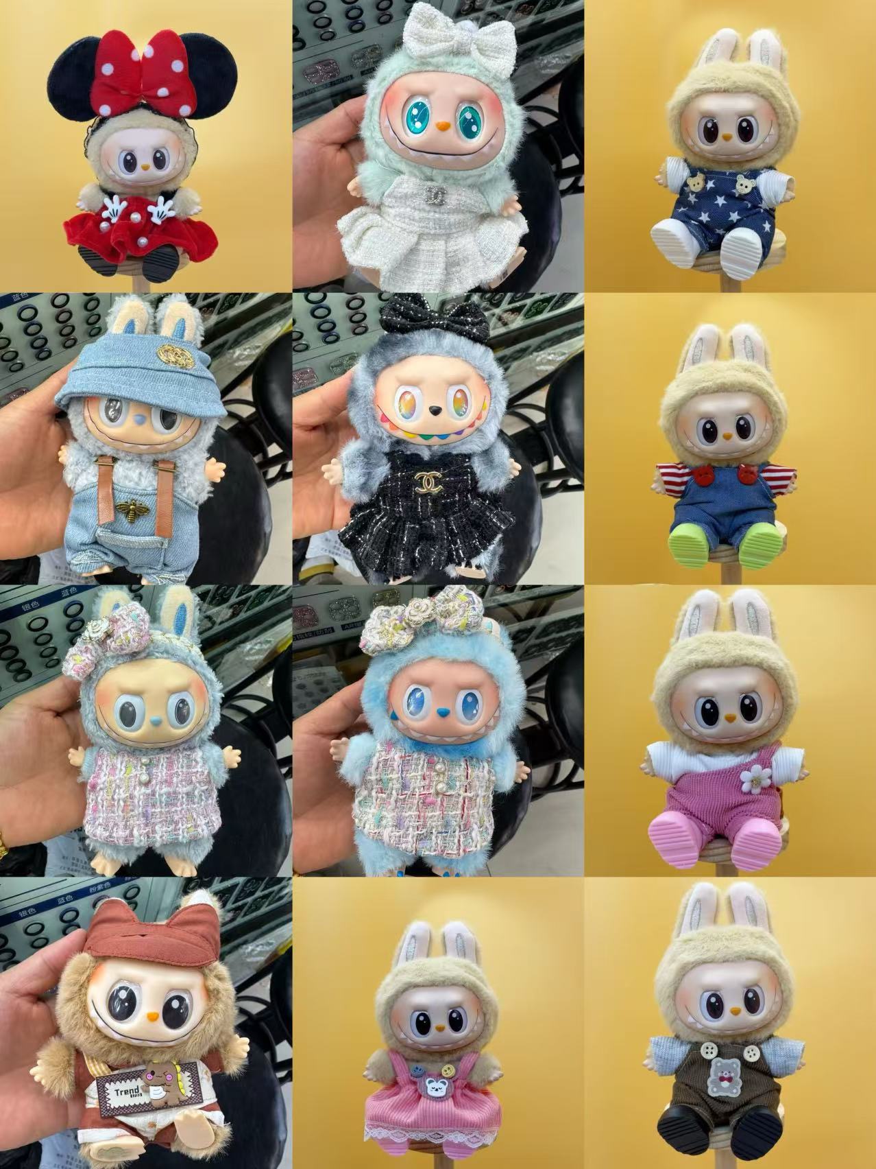 Labubu Brand Co-Branded Styles - 1 Random (Doll + Clothing)