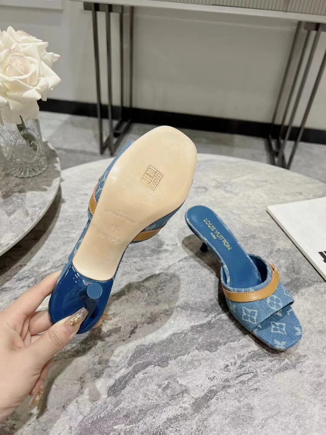 Louis ss24 new arrival denim shoes