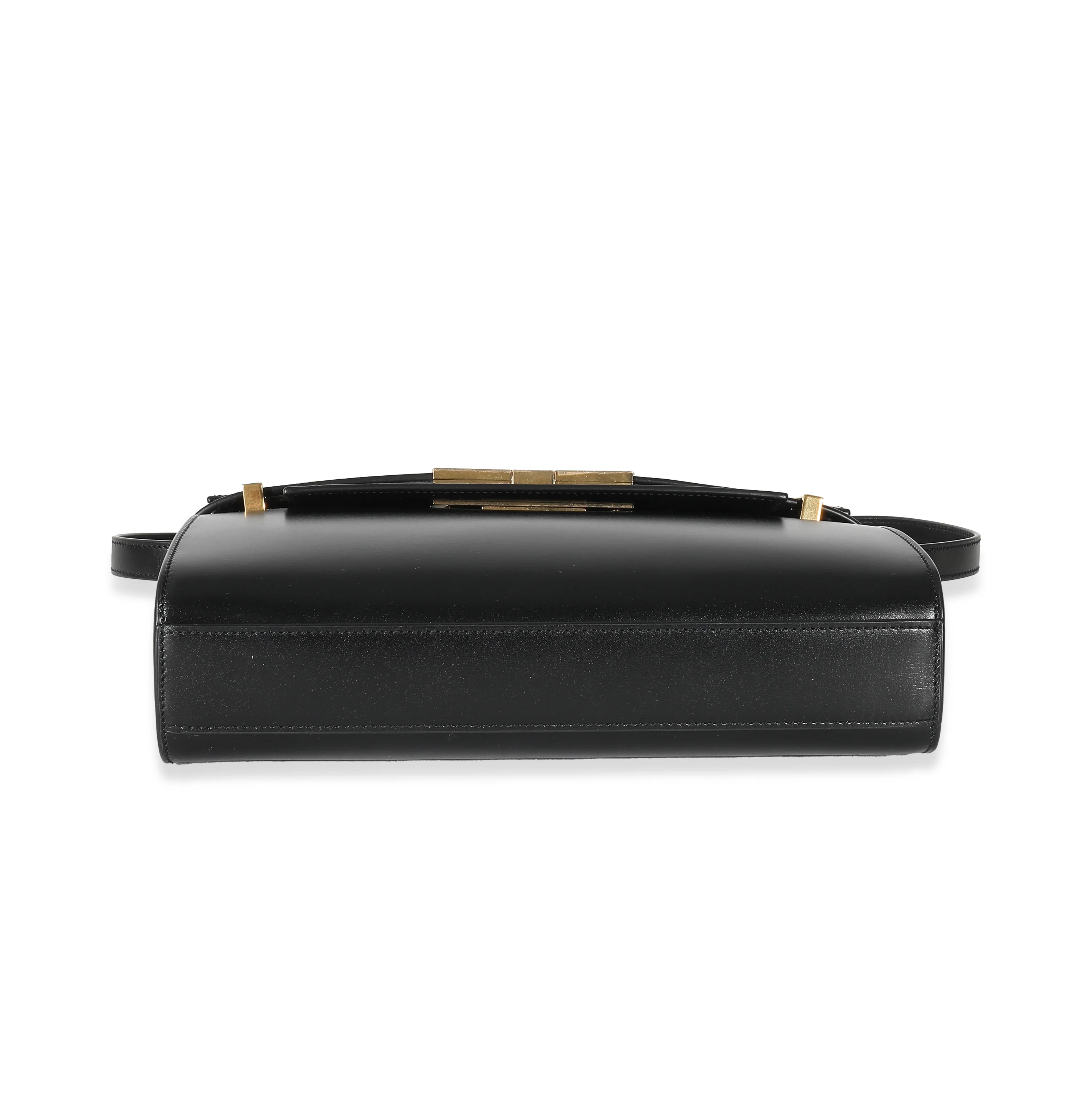 Saint Laurent Black Box Leather Small Manhattan Bag