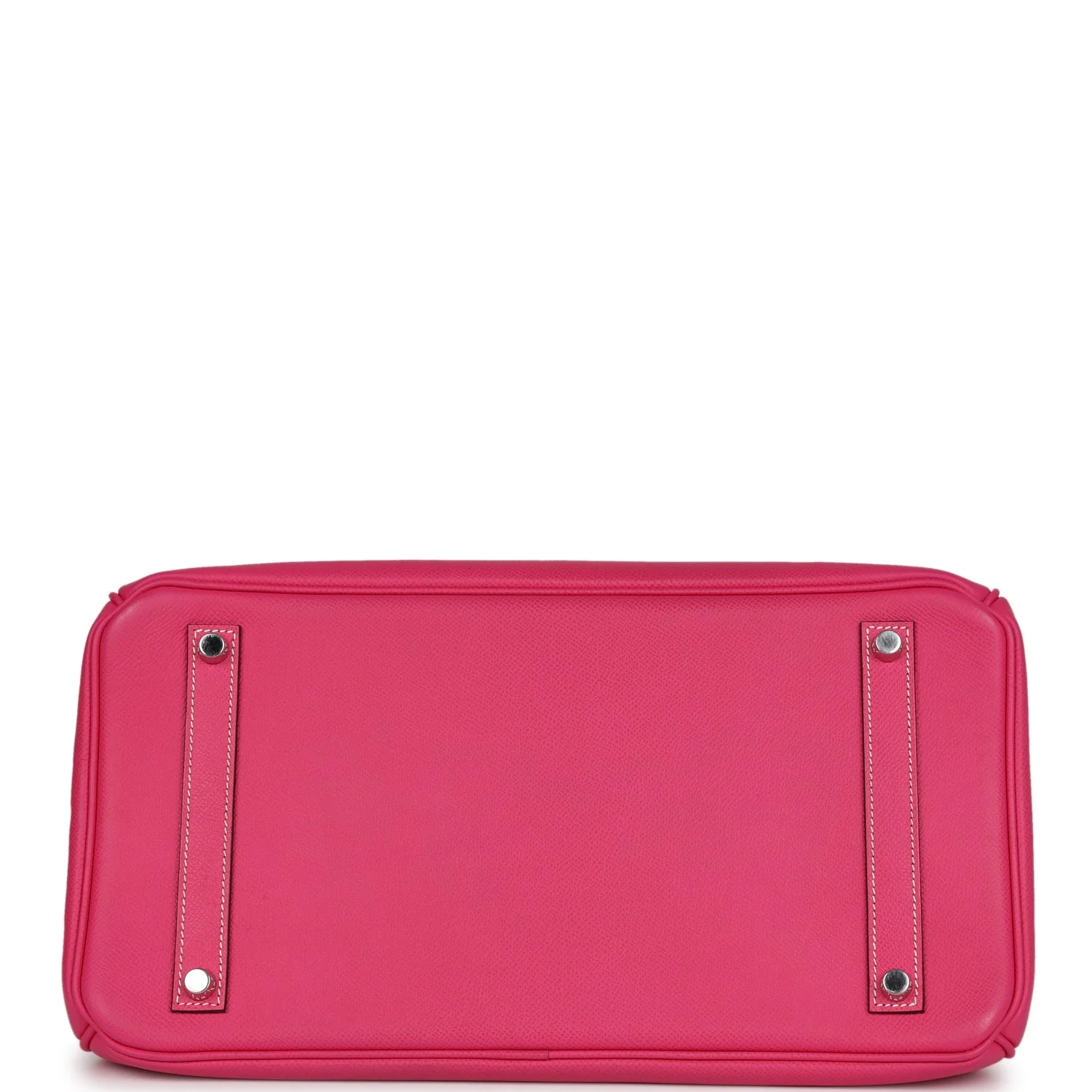 Pre-owned Hermes Birkin 35 Rose Tyrien Candy Epsom Palladium Hardware