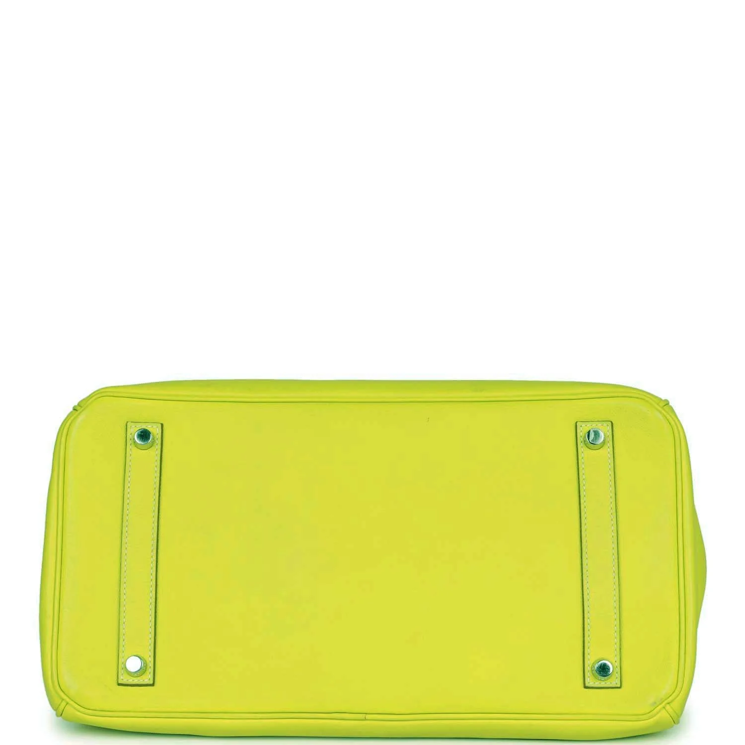 Pre-owned Hermes Birkin 35 Kiwi Swift Palladium Hardware