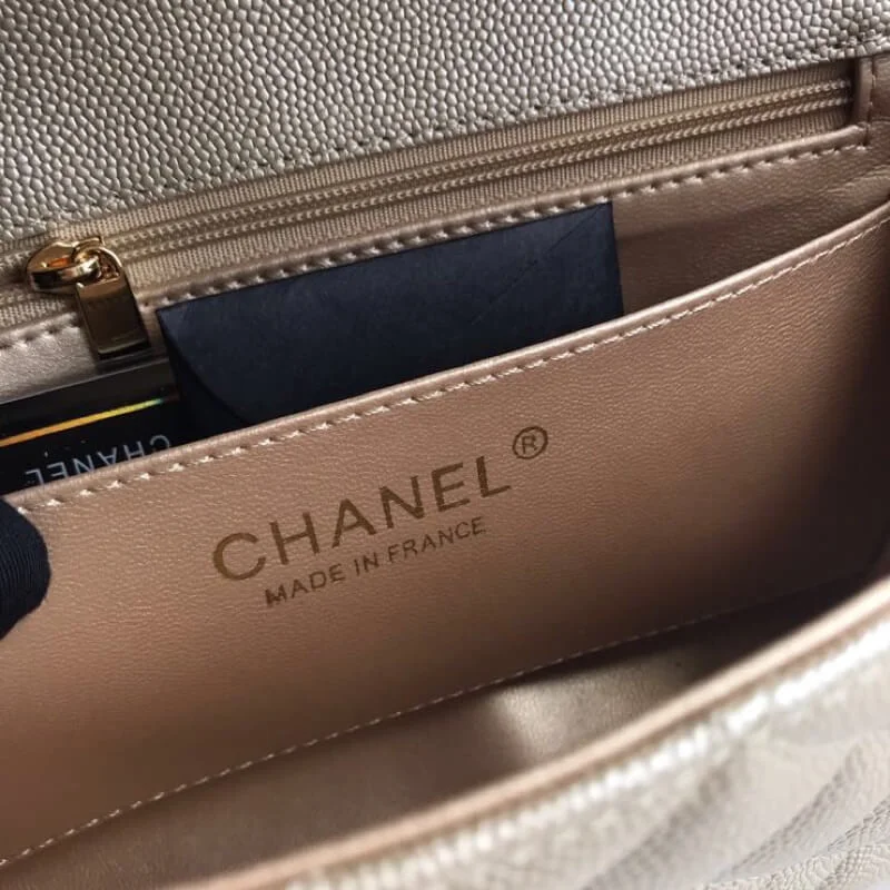 Chanel Caviar Calfskin 20Cm Class-Flap Bag 1116