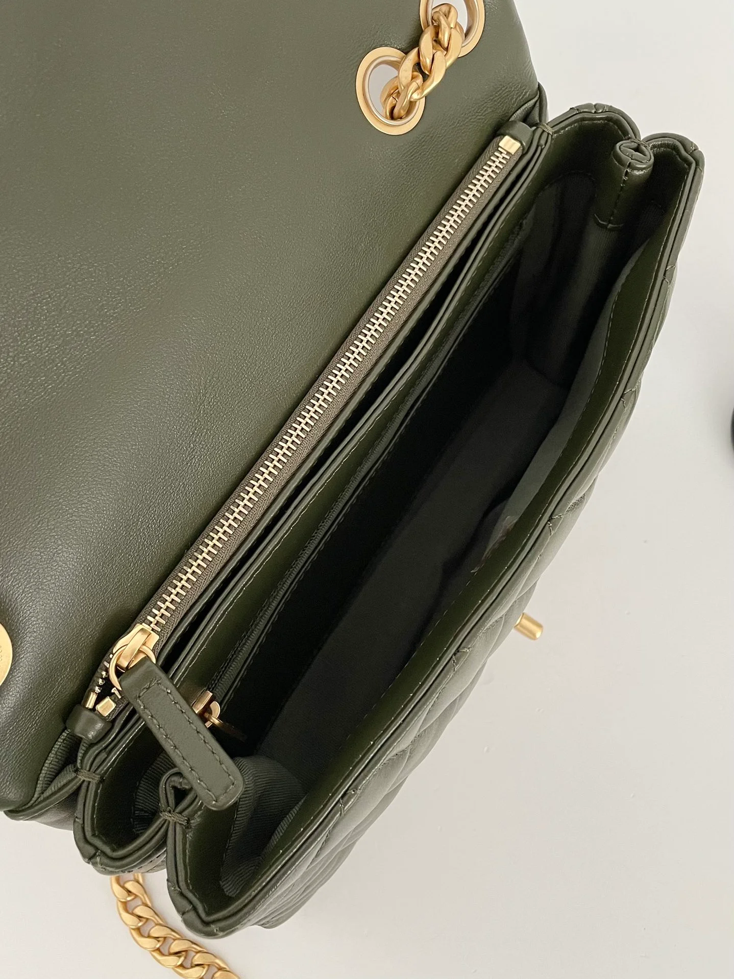 Chanel Small Flap Bag Green For Women, Women’s Bags 8.7in/22cm