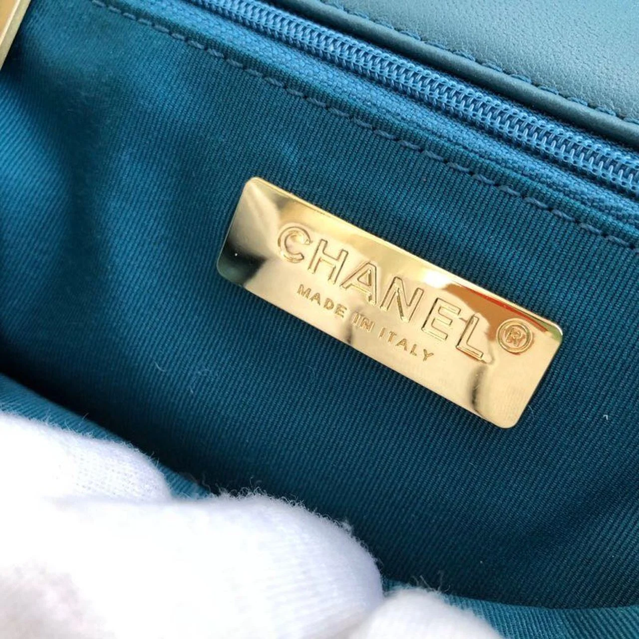 Chanel 19 Handbag Teal For Women, Women’s Bags, Shoulder And Crossbody Bags 10.2in/26cm AS1160