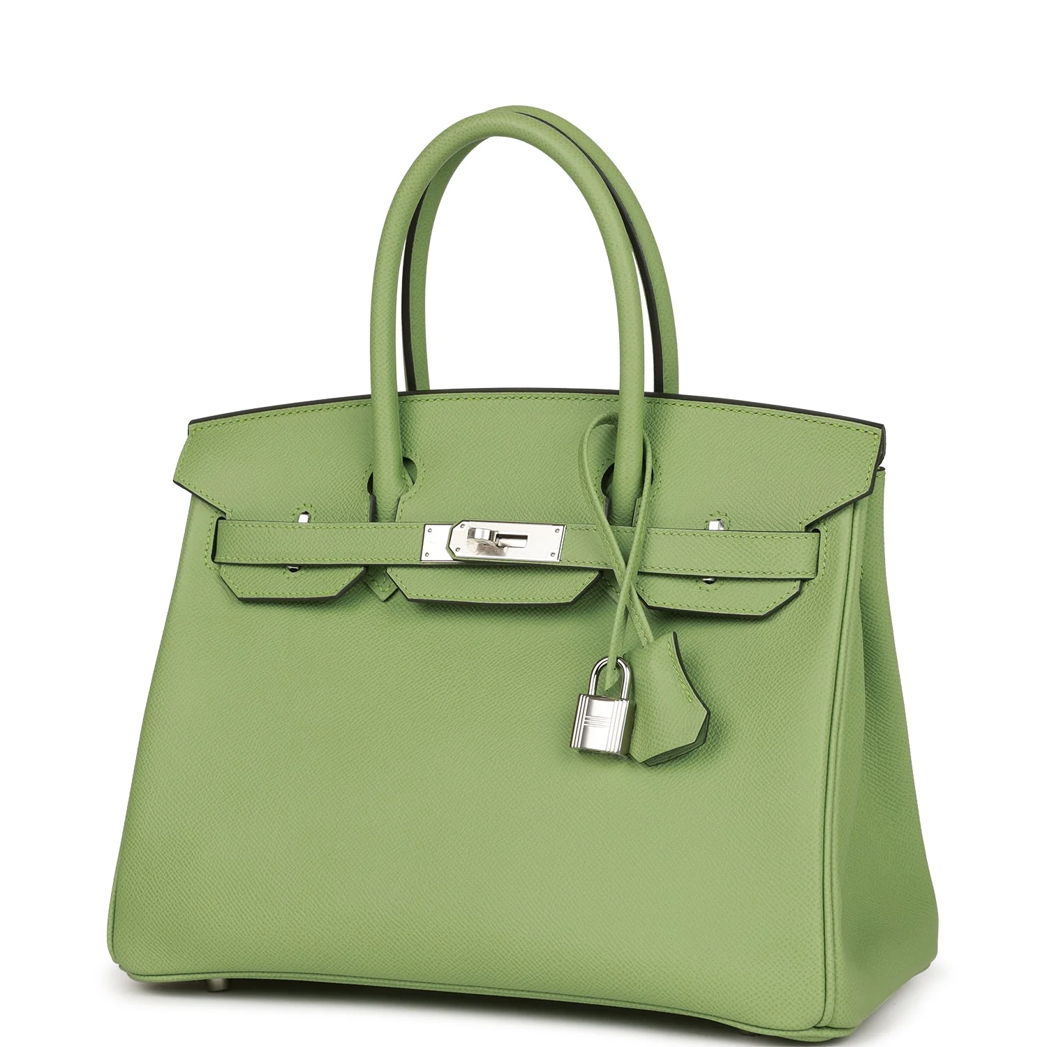 Hermes Birkin 30 Vert Criquet Epsom Palladium Hardware