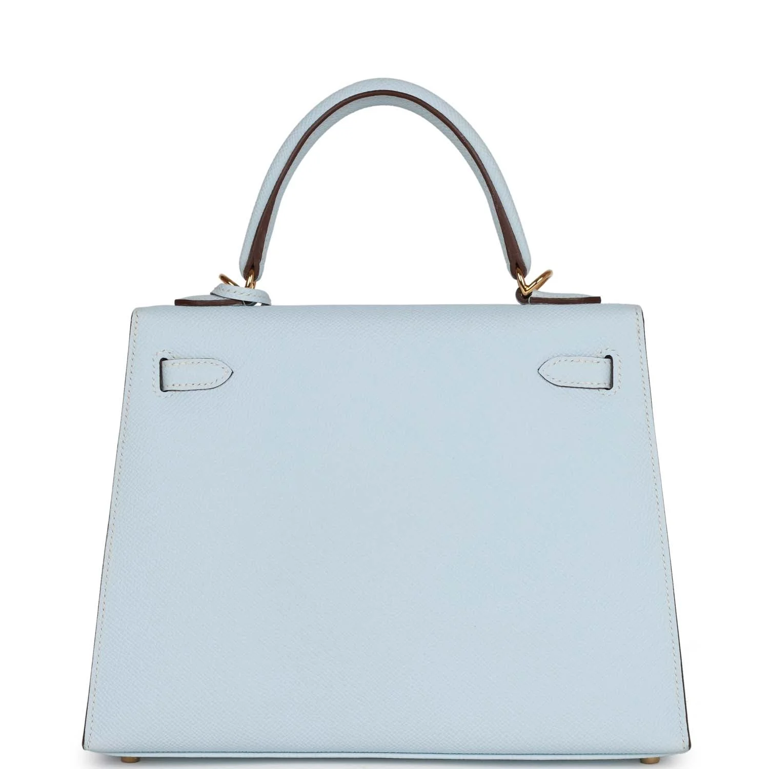 Hermes Kelly Sellier 25 Bleu Brume Epsom Gold Hardware
