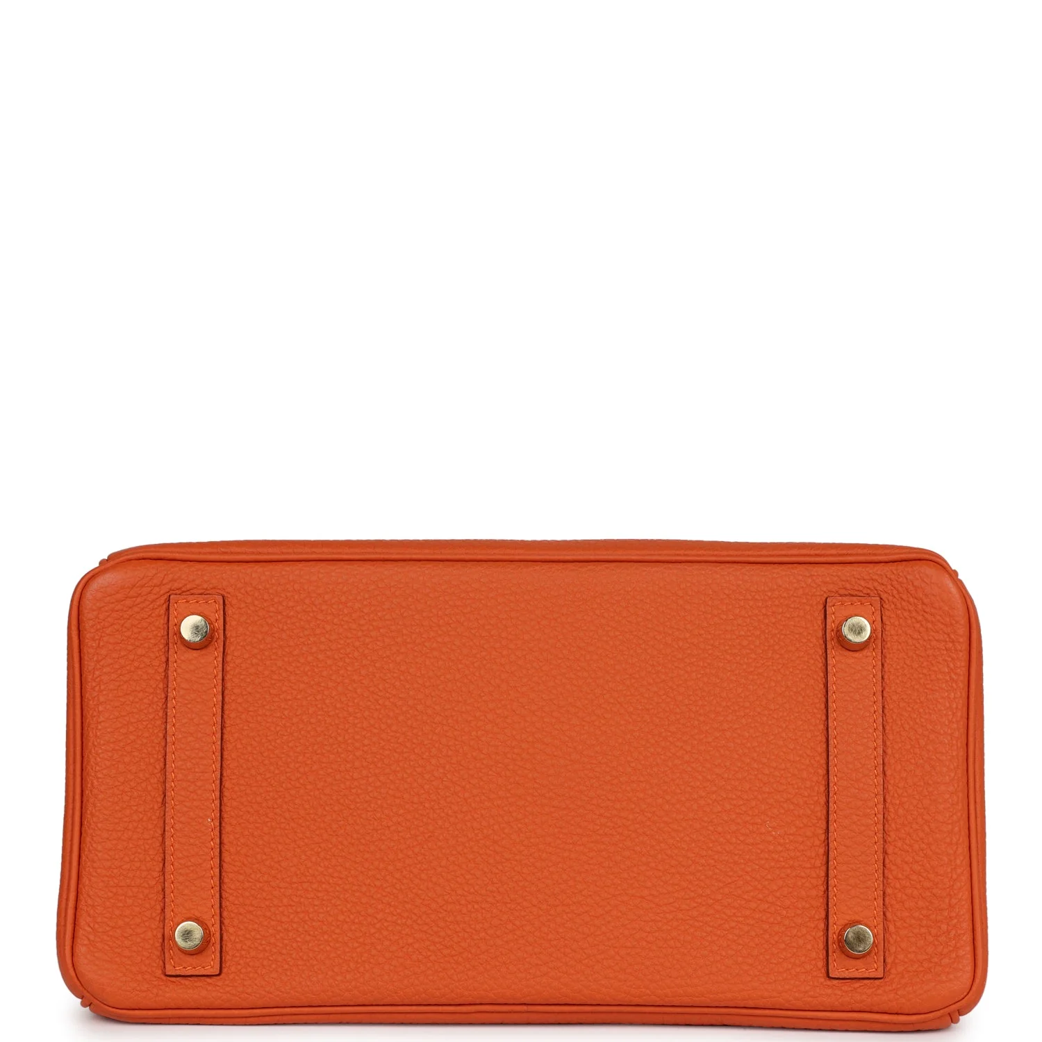 Pre-owned Hermes Birkin 30 Orange Togo Gold Hardware