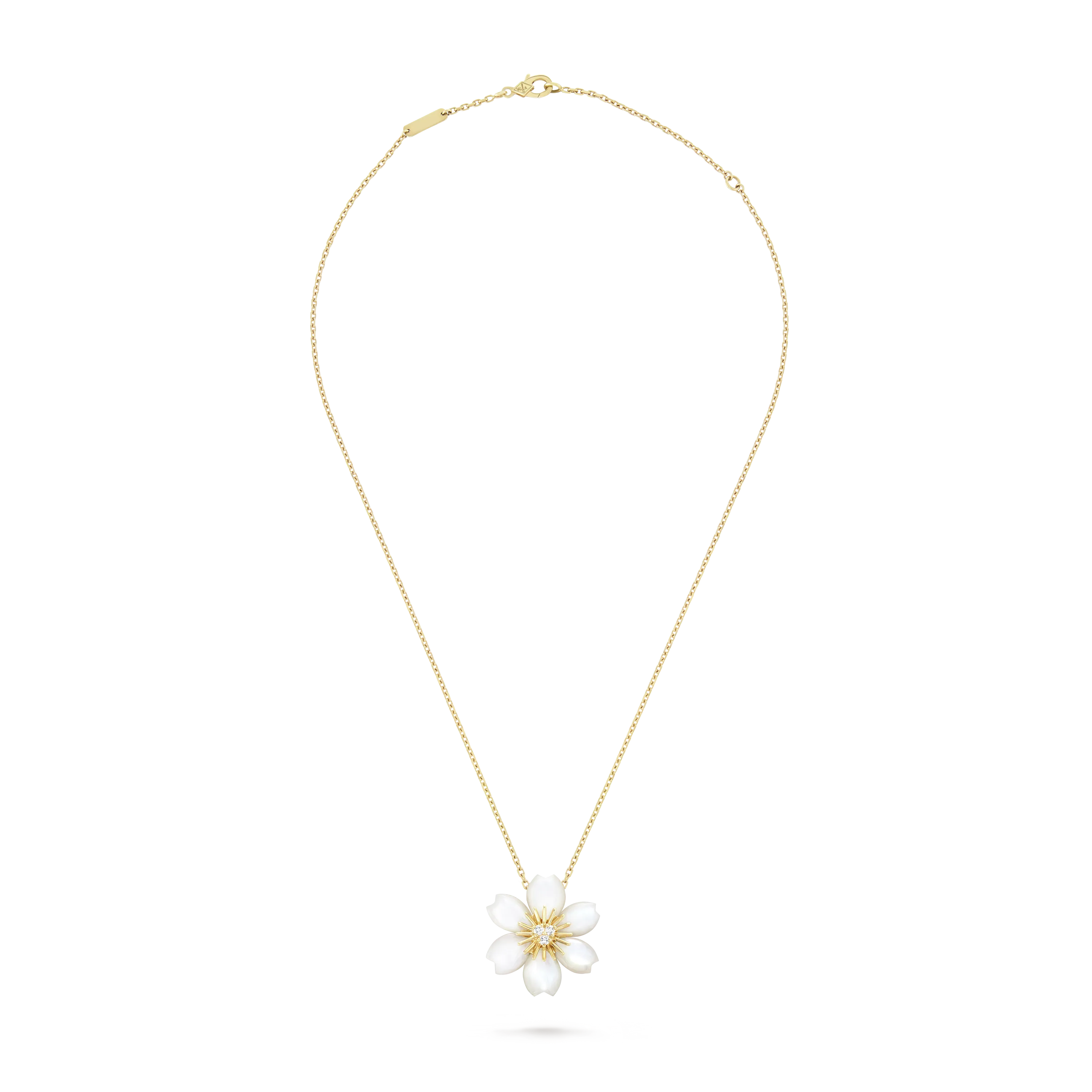 Rose de Noël pendant, mini mode
