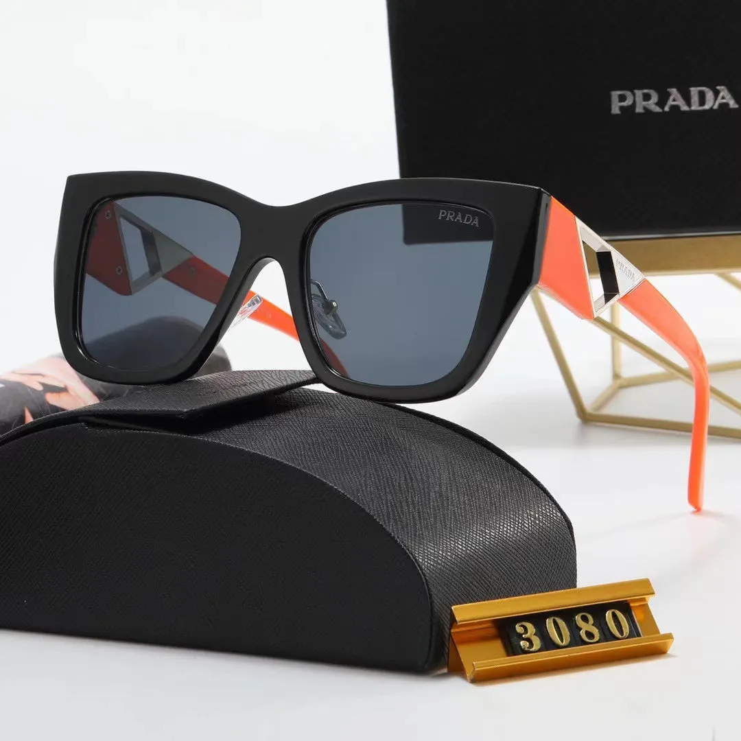 6-color fashion PA letter triangle hollow print sunglasses