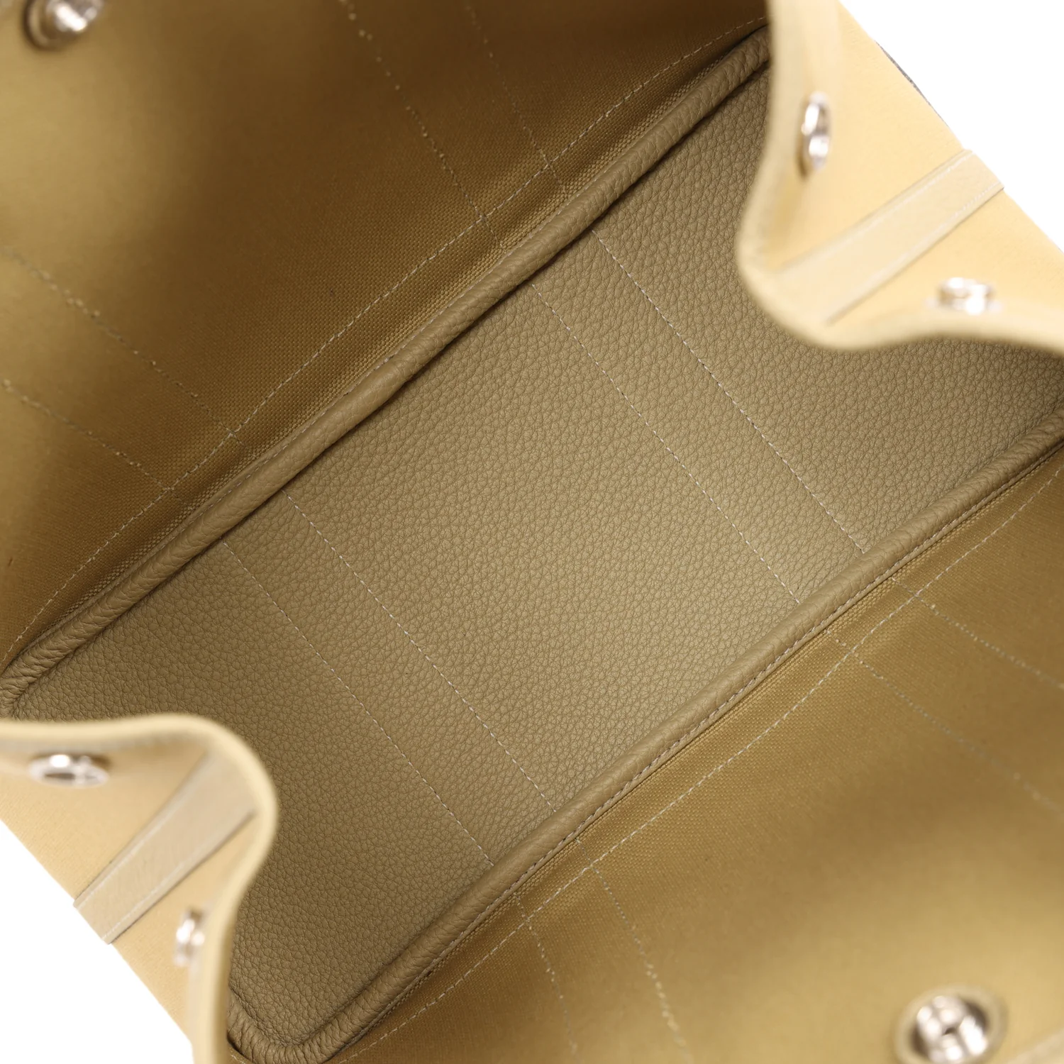 Hermes Garden Party 30 Poussiere Toile and Negonda Palladium Hardware