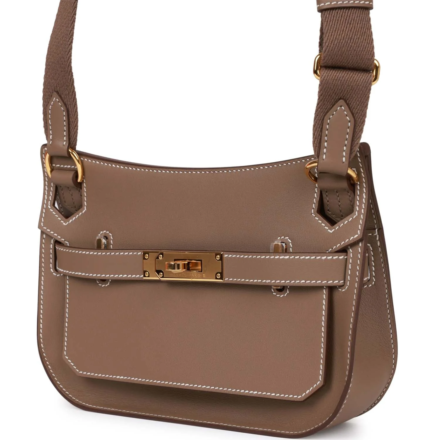 Hermes Jypsiere Mini Etoupe Swift Gold Hardware