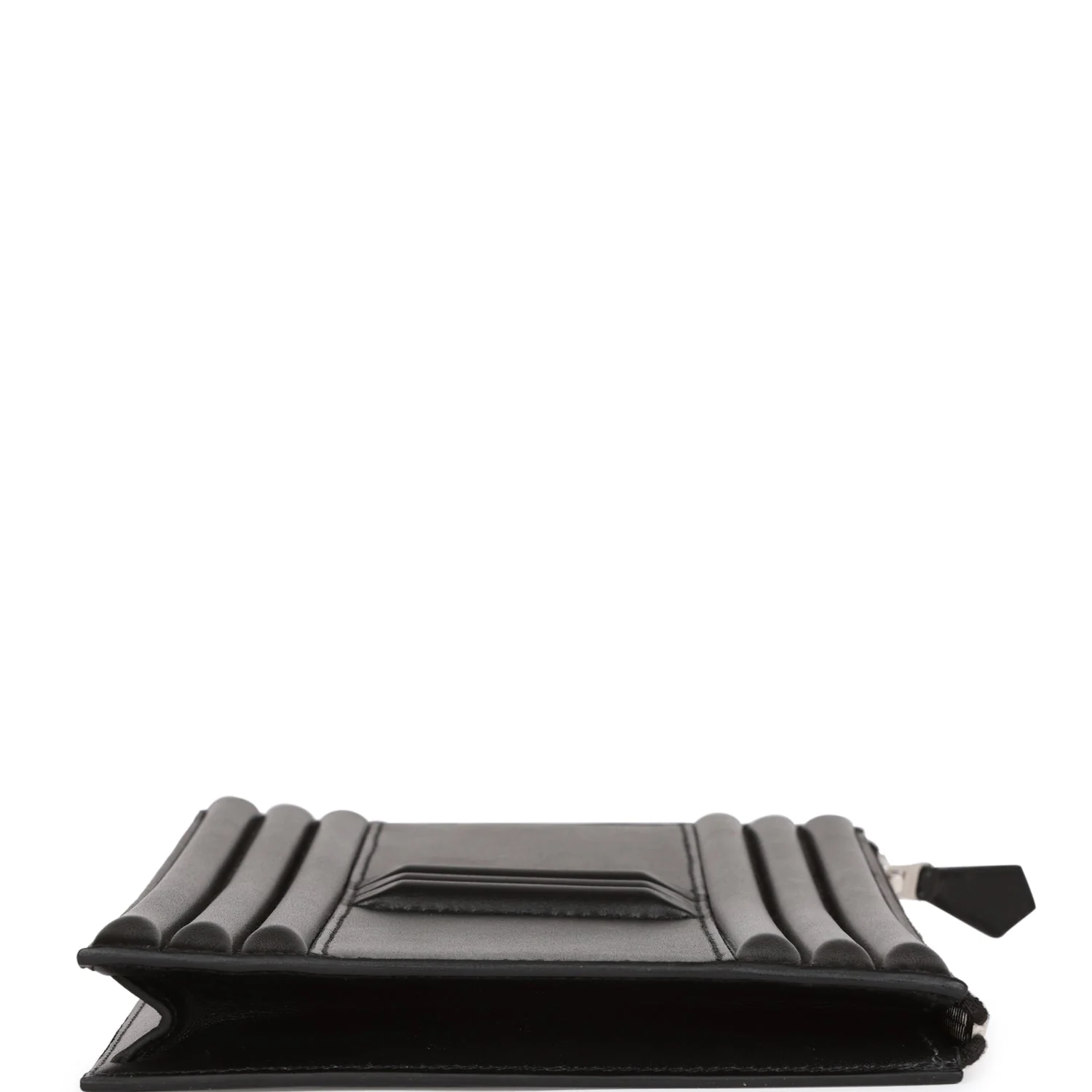 Hermes Cadena Lock Bag Black Tadelakt Palladium Hardware