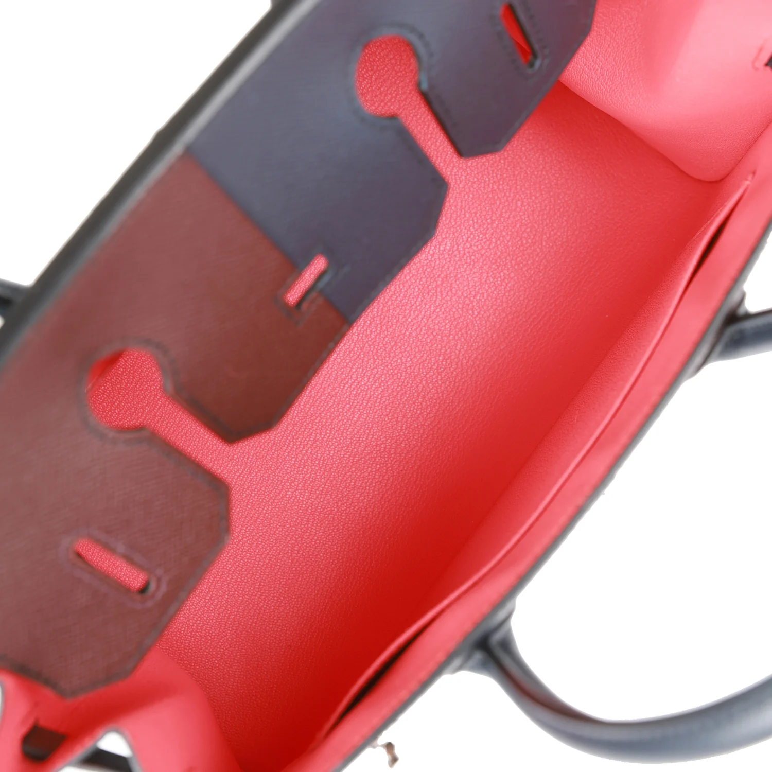 Pre-owned Hermes Casaque Birkin Sellier 30 Rouge Sellier and Bleu Indigo Epsom Palladium Hardware