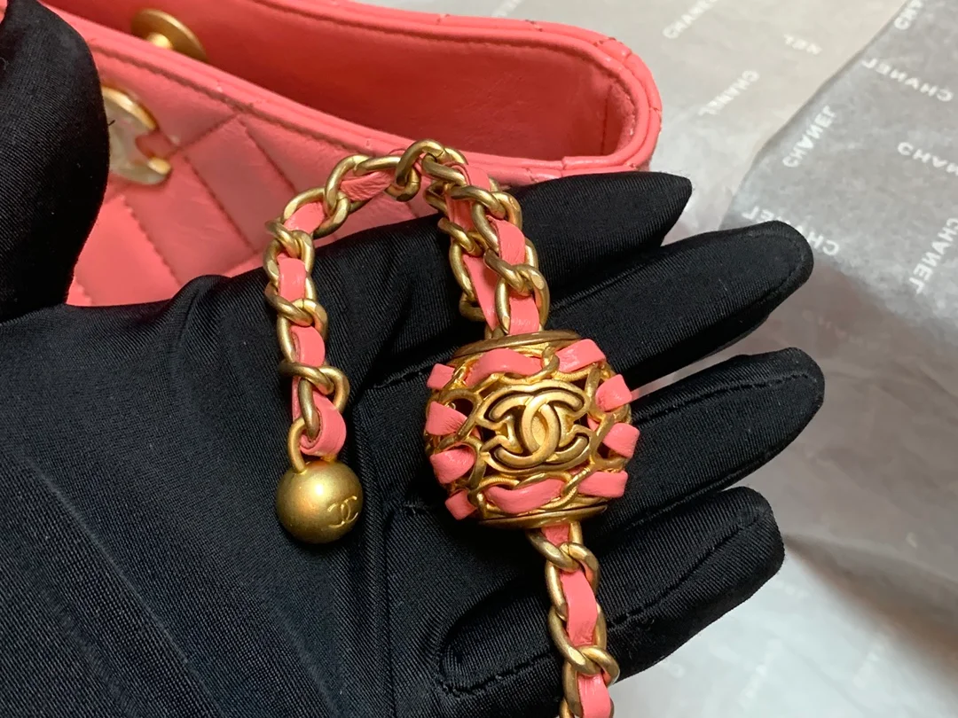 Chanel Hobo Handbag Pink Bag For Women 16cm/6in