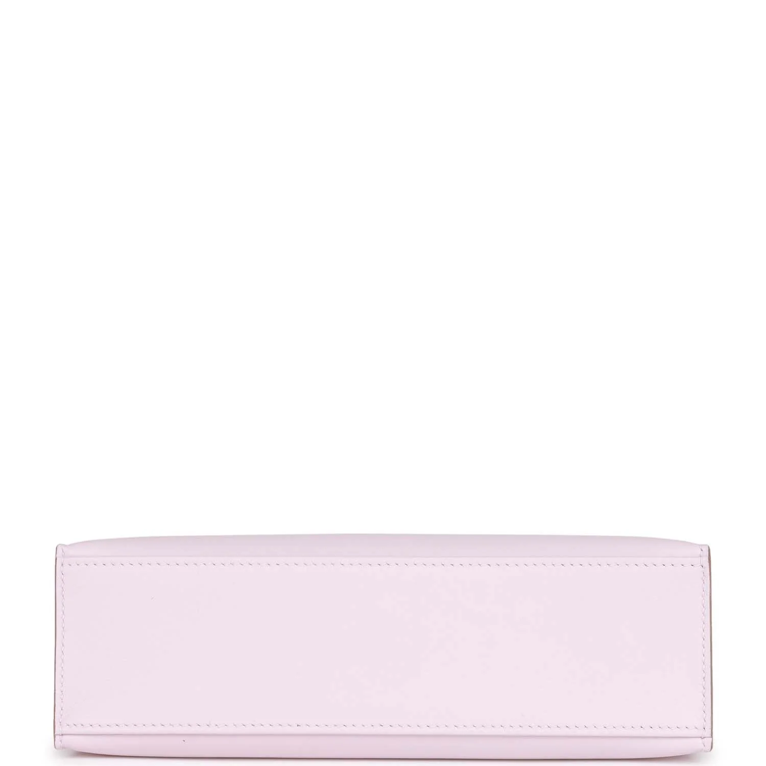 Hermes Kelly Pochette Mauve Pale Swift Palladium Hardware