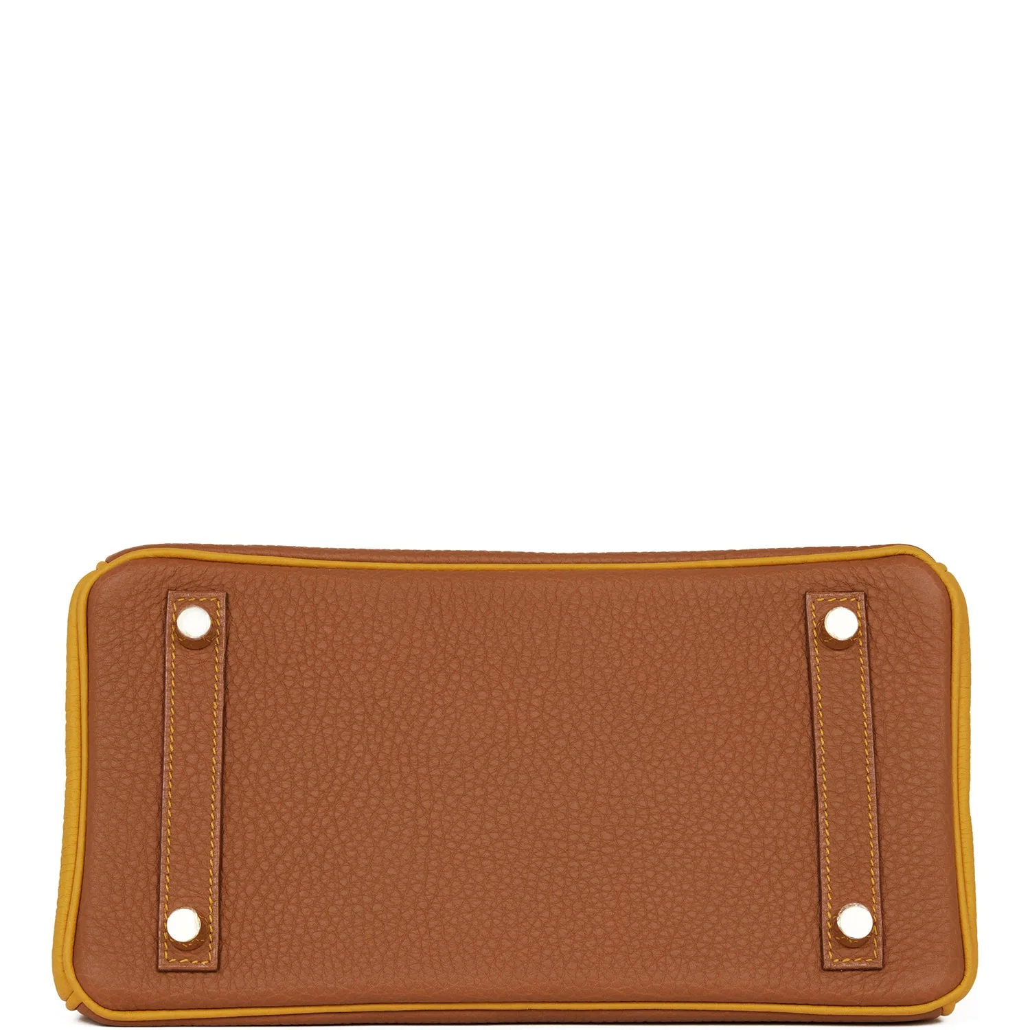 Hermes Special Order (HSS) Birkin 25 Gold and Jaune Ambre Togo Brushed Gold Hardware