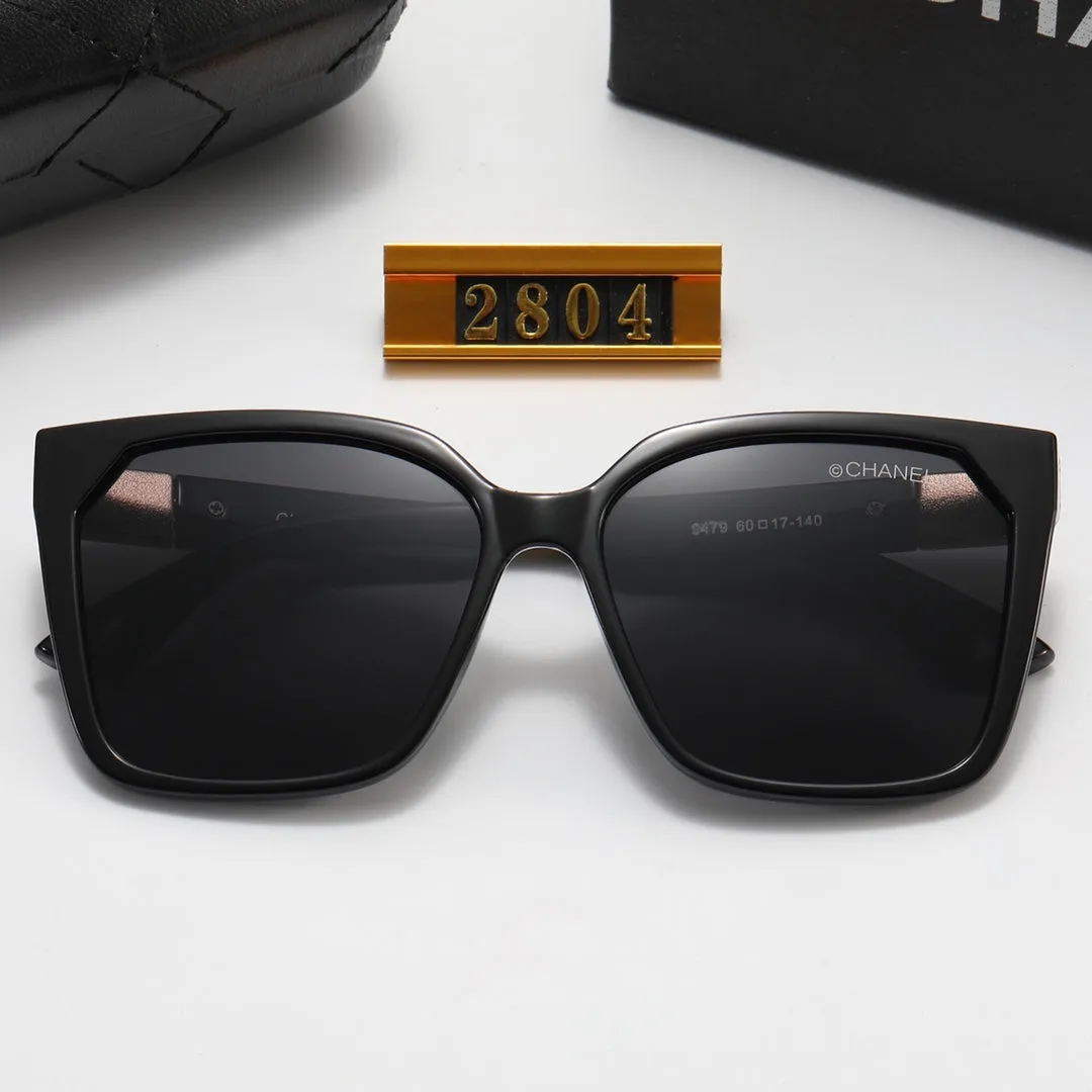 7 Colors Square Double C Corrugated Temple Polarized Sunglasses