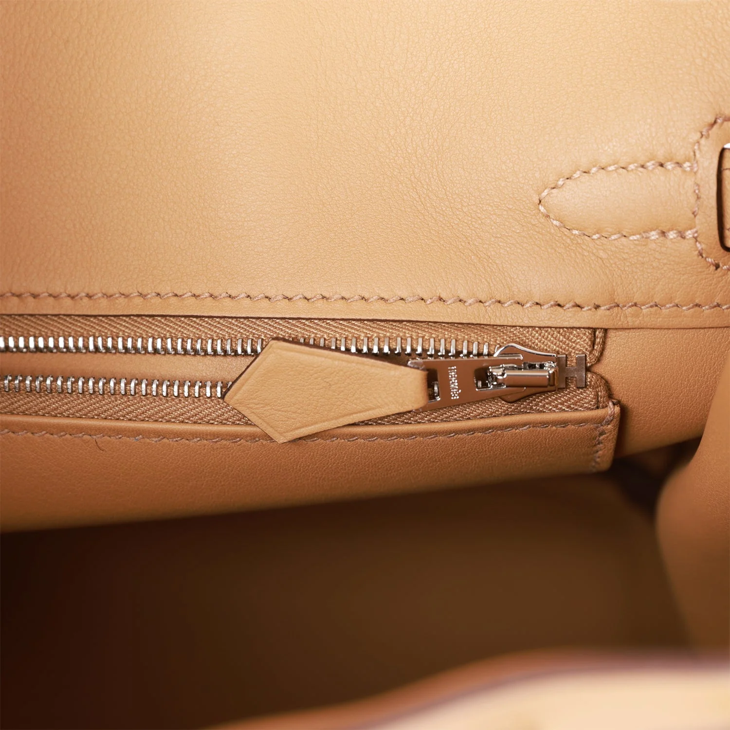 Hermes Birkin 25 In & Out Biscuit Swift Palladium Hardware