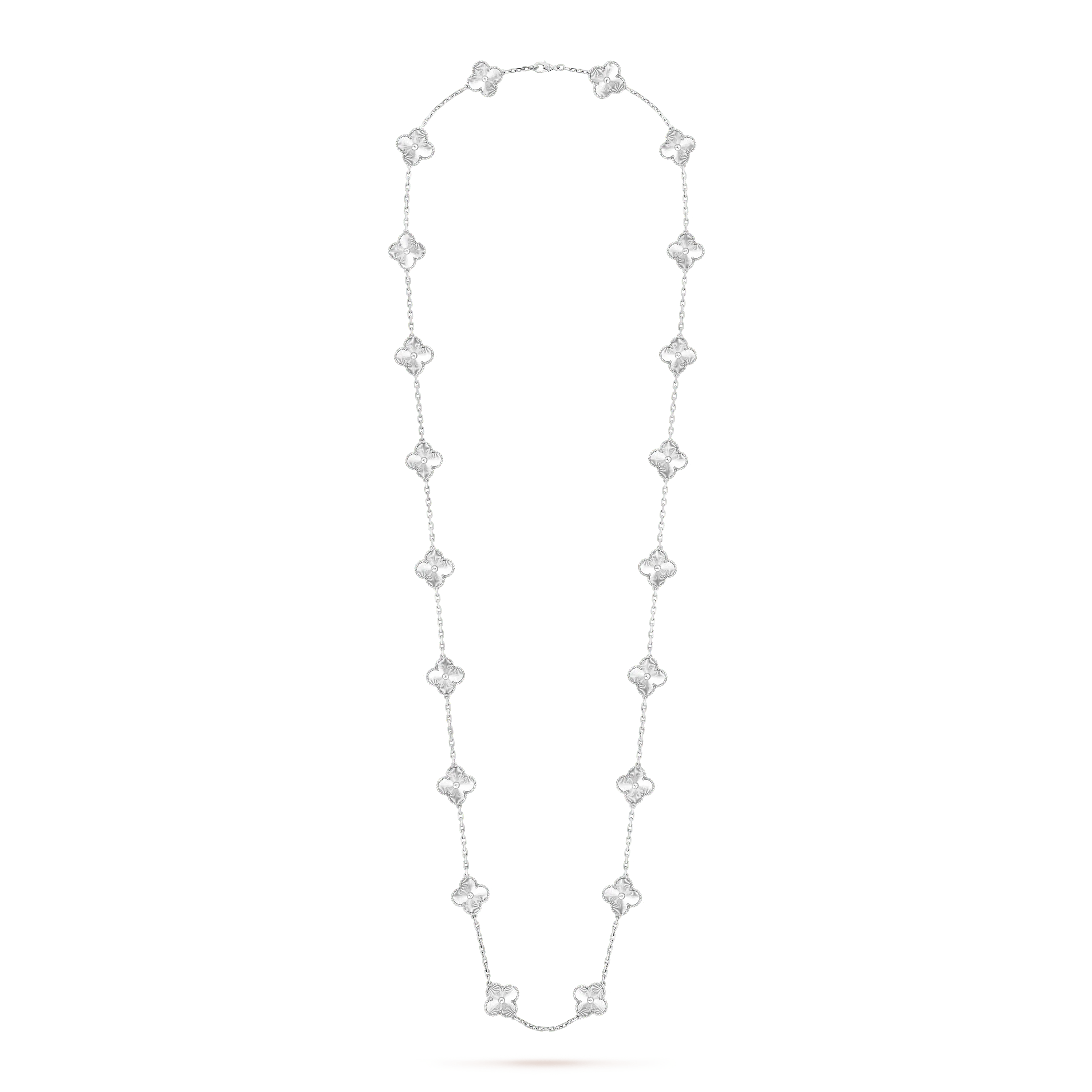 Van Cleef&Arpels VintageVan Cleef&Arpels alhambra long necklace 18K white gold