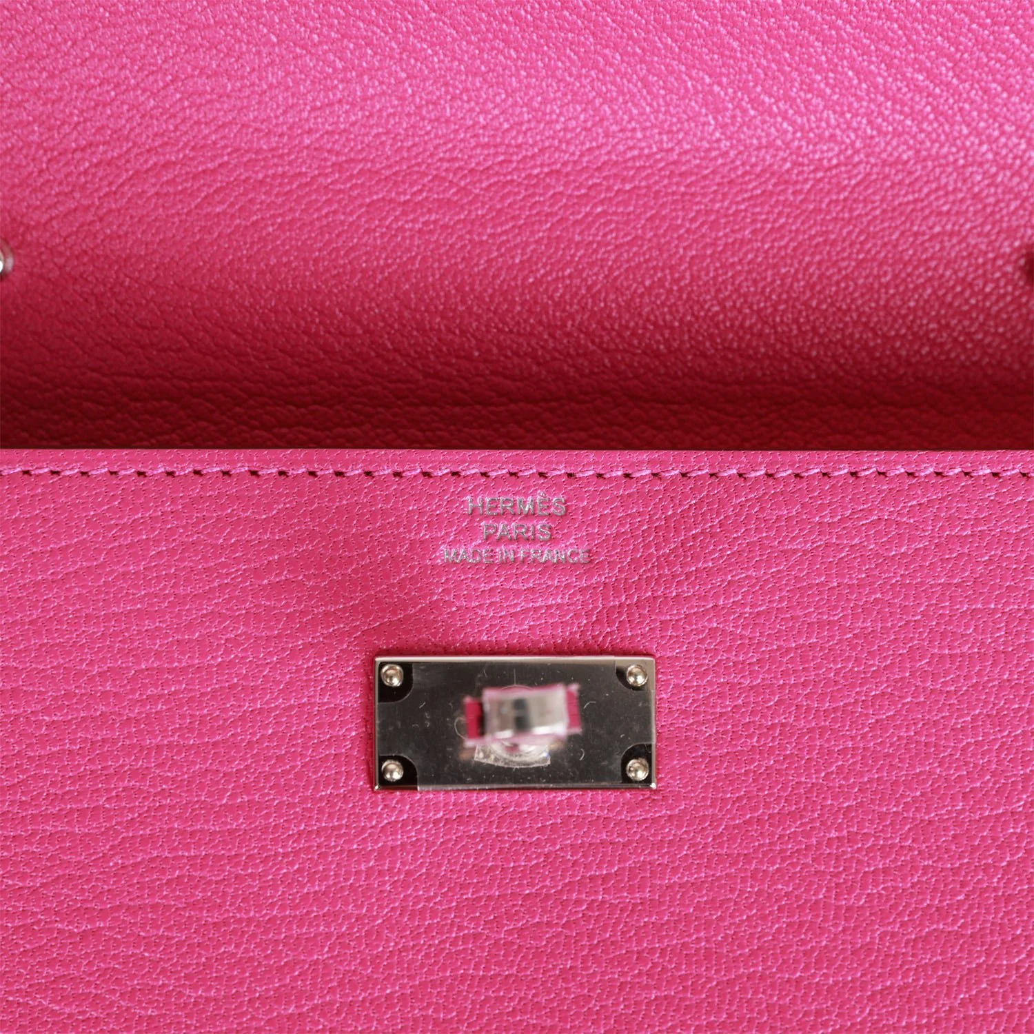 Hermes Kelly Wallet To Go Magnolia Chevre Palladium Hardware